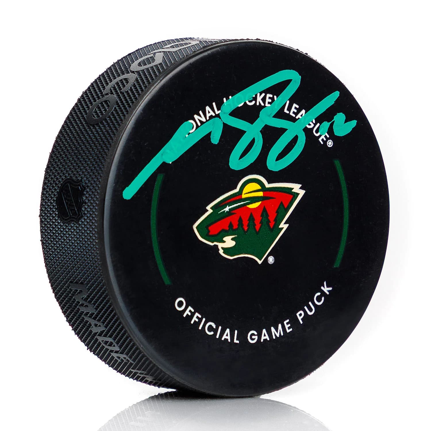 Matt Boldy Signed Minnesota Wild Official Game Puck Matt Boldy Puck game, Minnesota Wild, supplier stock photo