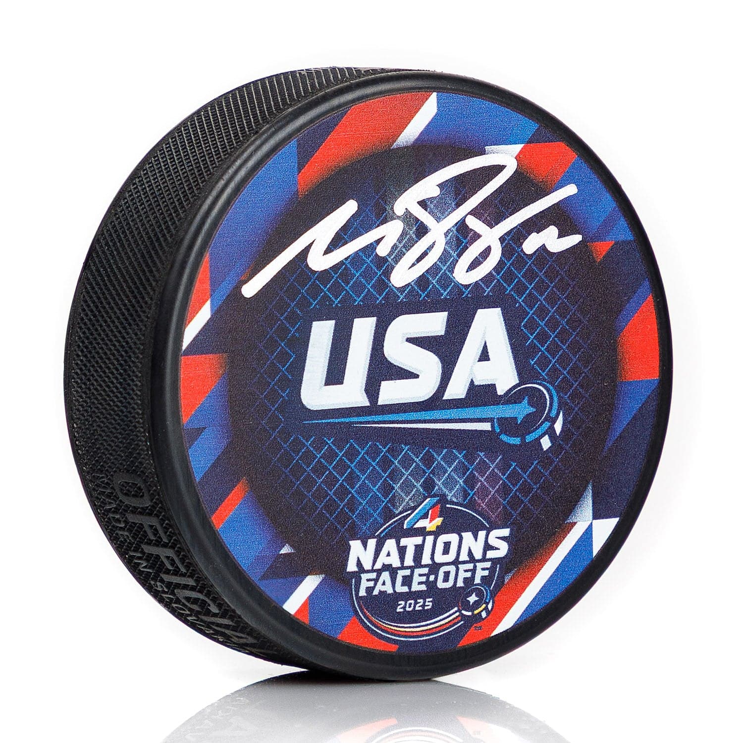 Matt Boldy Signed Team USA NHL 4 Nations Face-Off Hockey Puck Matt Boldy Puck team-usa-nhl-4-nations-face, supplier stock photo
