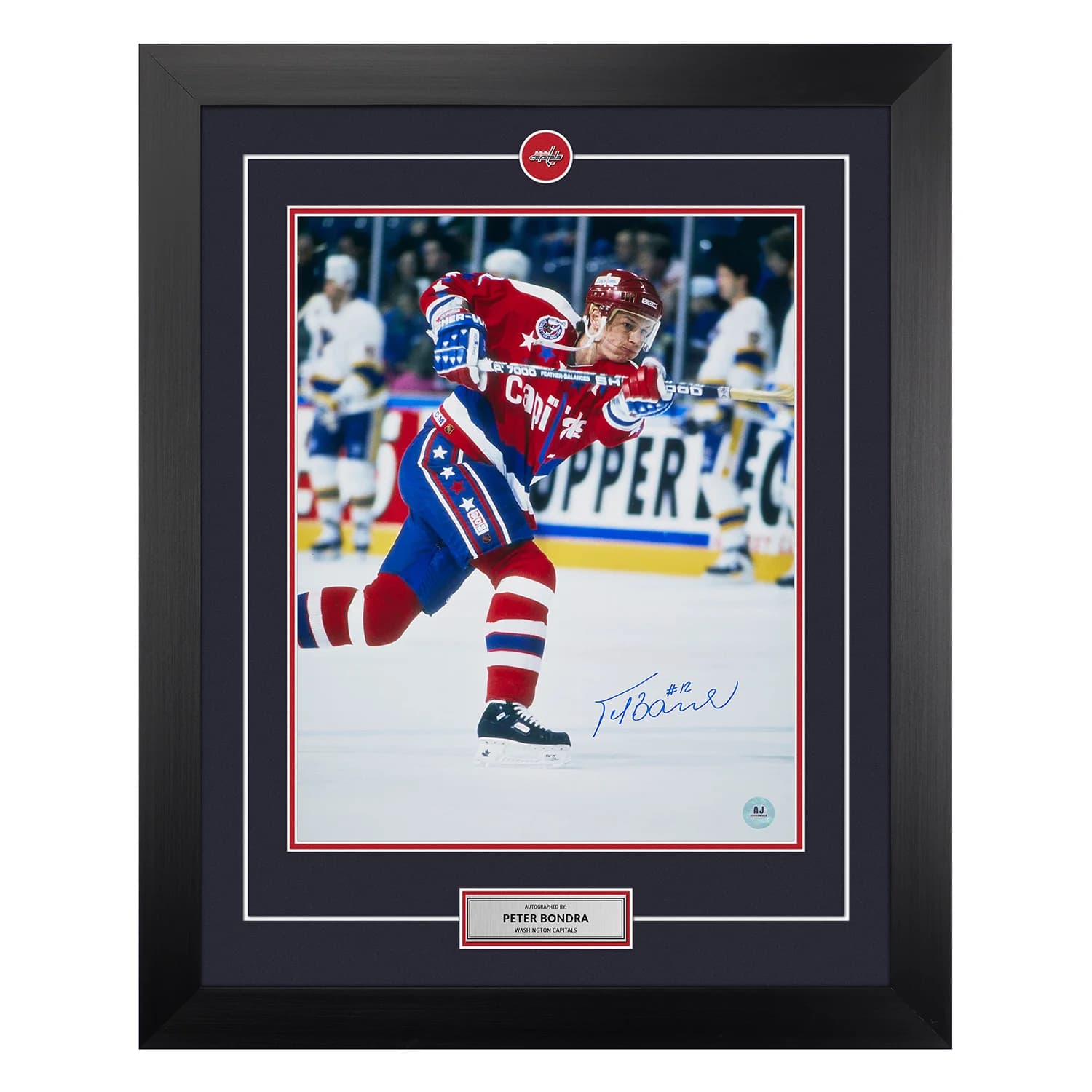 Peter Bondra Washington Capitals Autographed Hockey 26x32 Frame Peter Bondra Other 26x32-hockey-frame, Washington Capitals, supplier stock photo