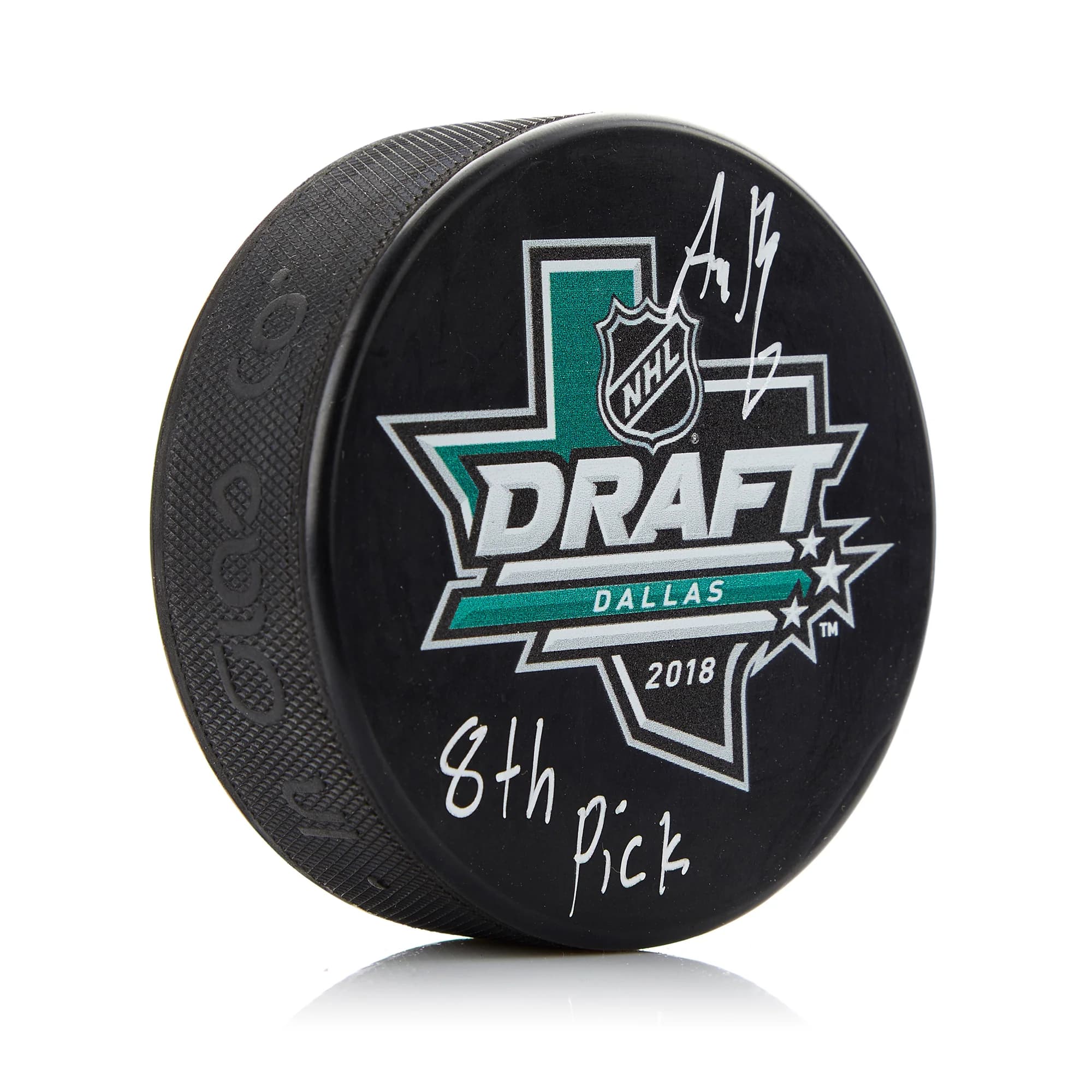 Adam Boqvist Signed 2018 NHL Entry Draft Puck with 8th Pick Note Adam Boqvist Puck 2018-nhl-entry-draft-8th-pick, supplier stock photo