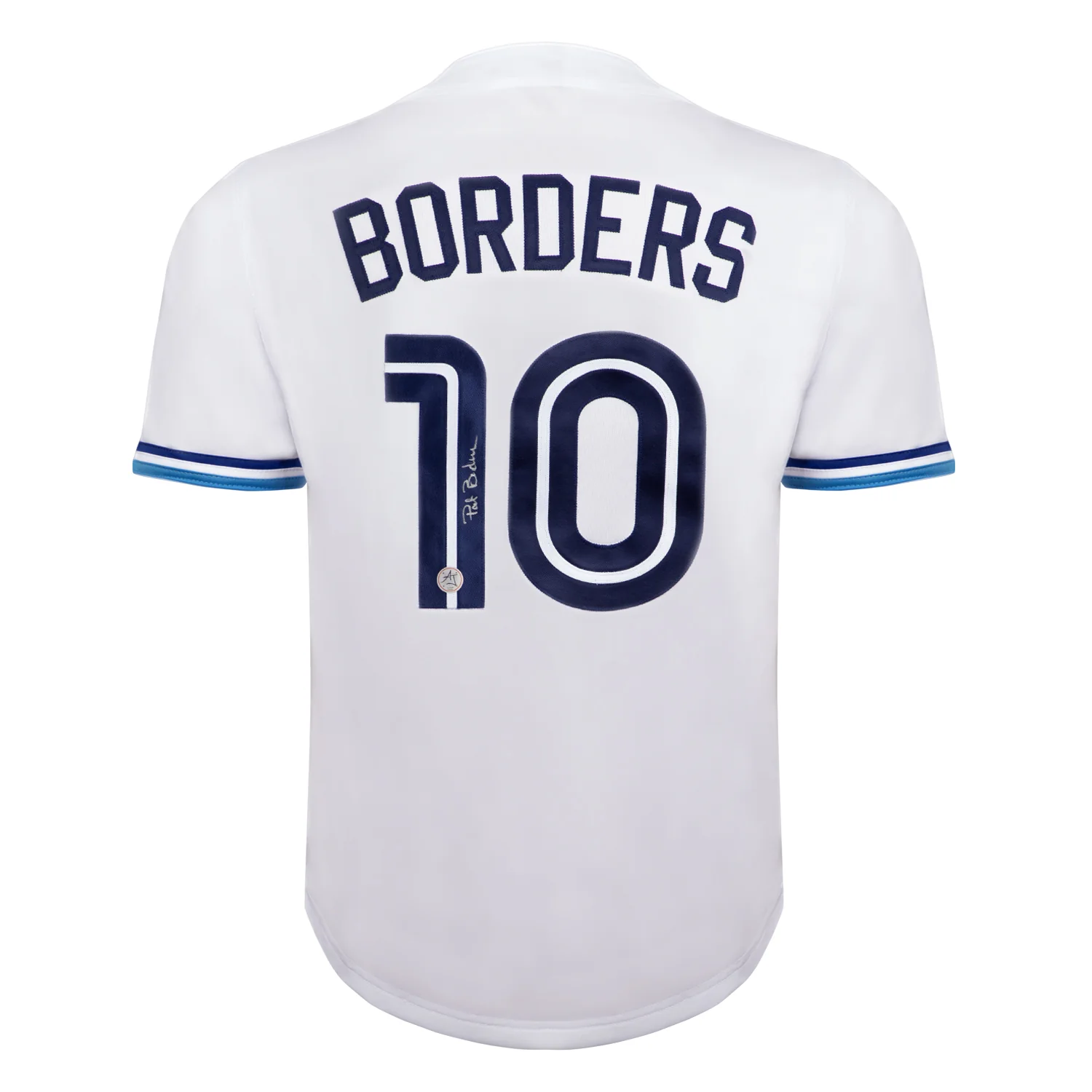 Pat Borders Autographed Toronto City Design White Baseball Jersey Pat Borders Jersey toronto-city-design-white-baseball, supplier stock photo