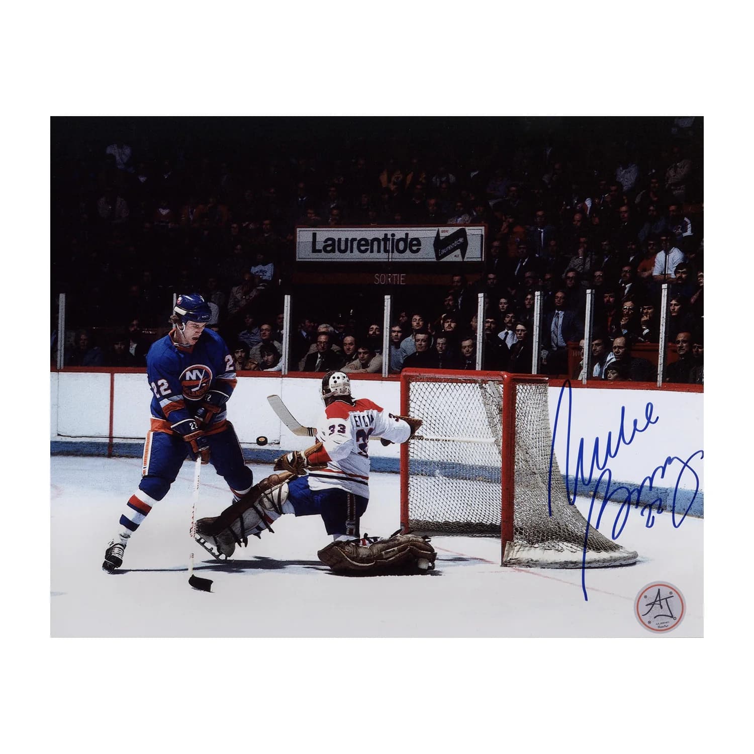 Mike Bossy Autographed New York Islanders Breakaway 8x10 Photo Mike Bossy Photo 8x10-mike-bossy-york-islanders-breakaway, New York Islanders, supplier stock photo