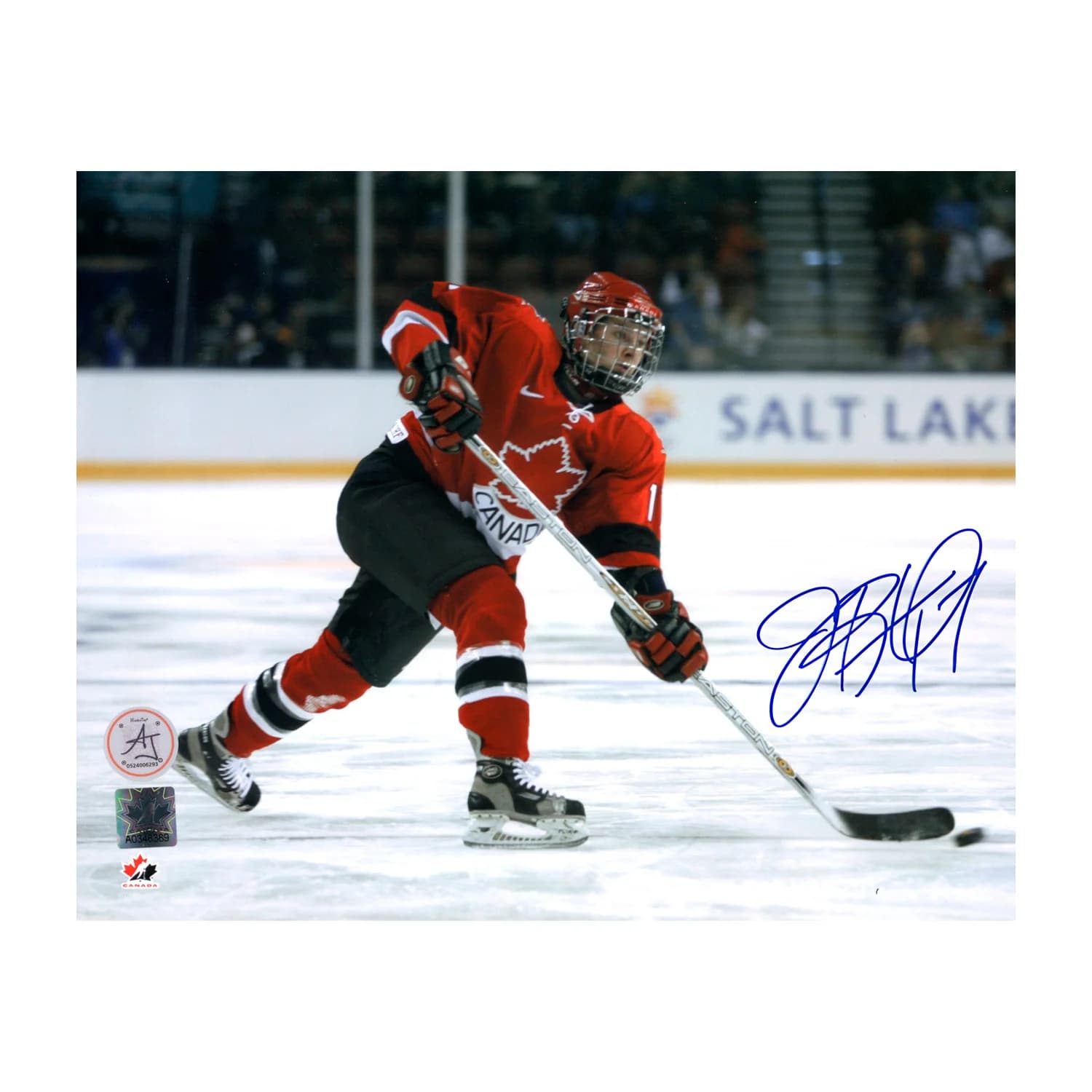 Jennifer Botterill Autographed Team Canada Slapshot 8x10 Photo Jennifer Botterill Photo 8x10-team-canada-slapshot, supplier stock photo
