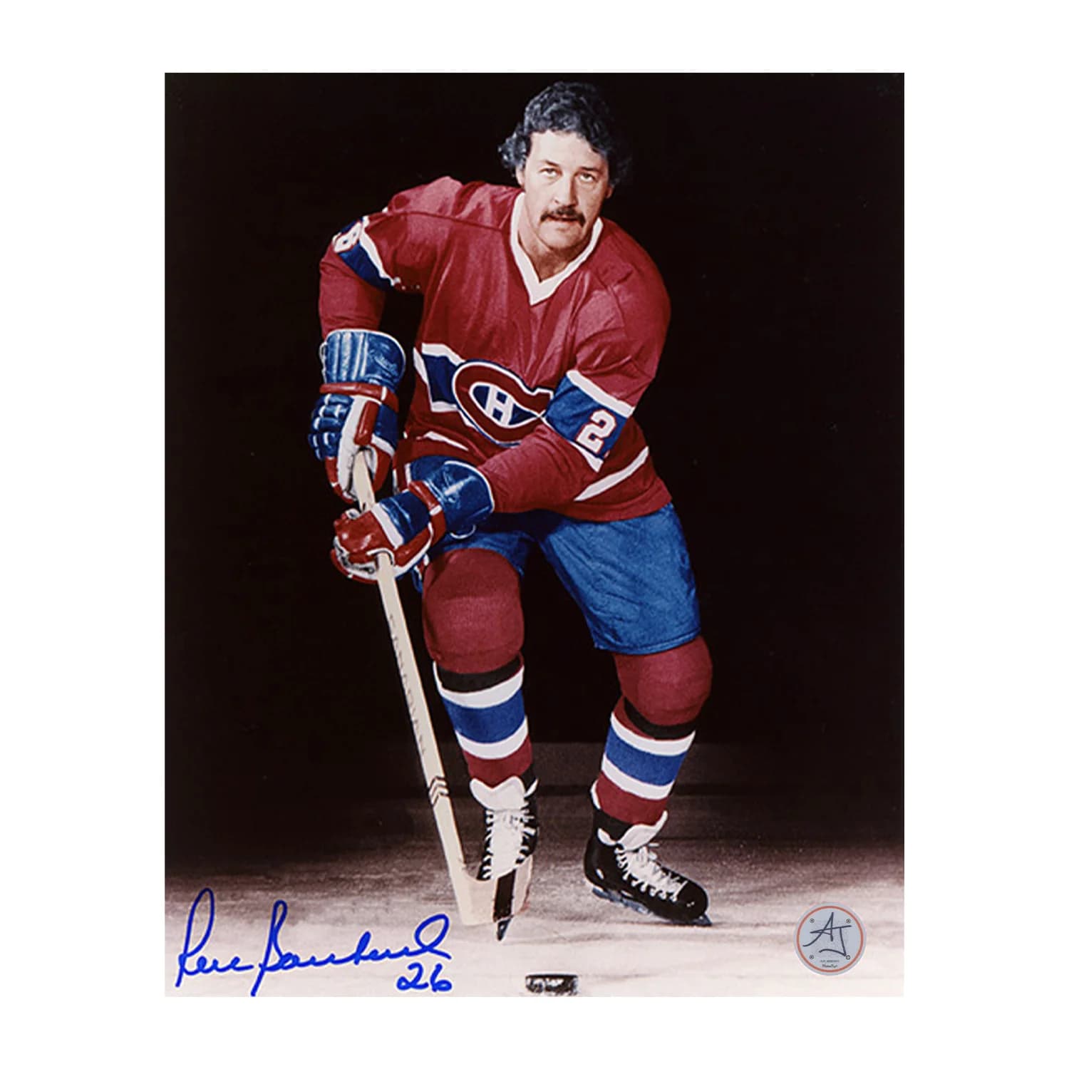 Pierre Bouchard Autographed Montreal Canadiens Hockey 8x10 Photo Pierre Bouchard Photo 8x10-hockey, Montreal Canadiens, supplier stock photo