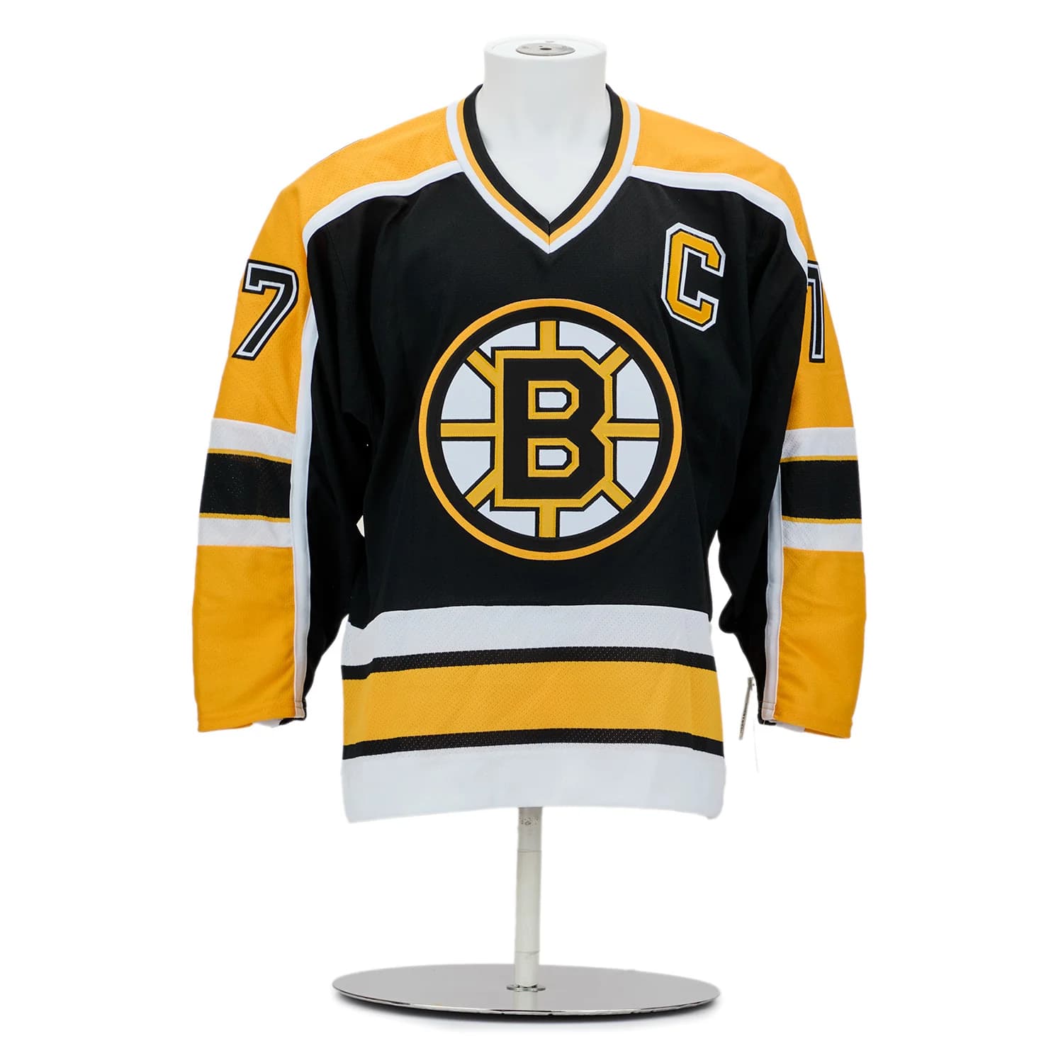 Ray Bourque Boston Bruins Signed & Inscribed Stats Vintage CCM Jersey #2/77 Ray Bourque Jersey ray-bourque-boston-bruins-inscribed-stats, Boston Bruins, view 2, supplier stock photo