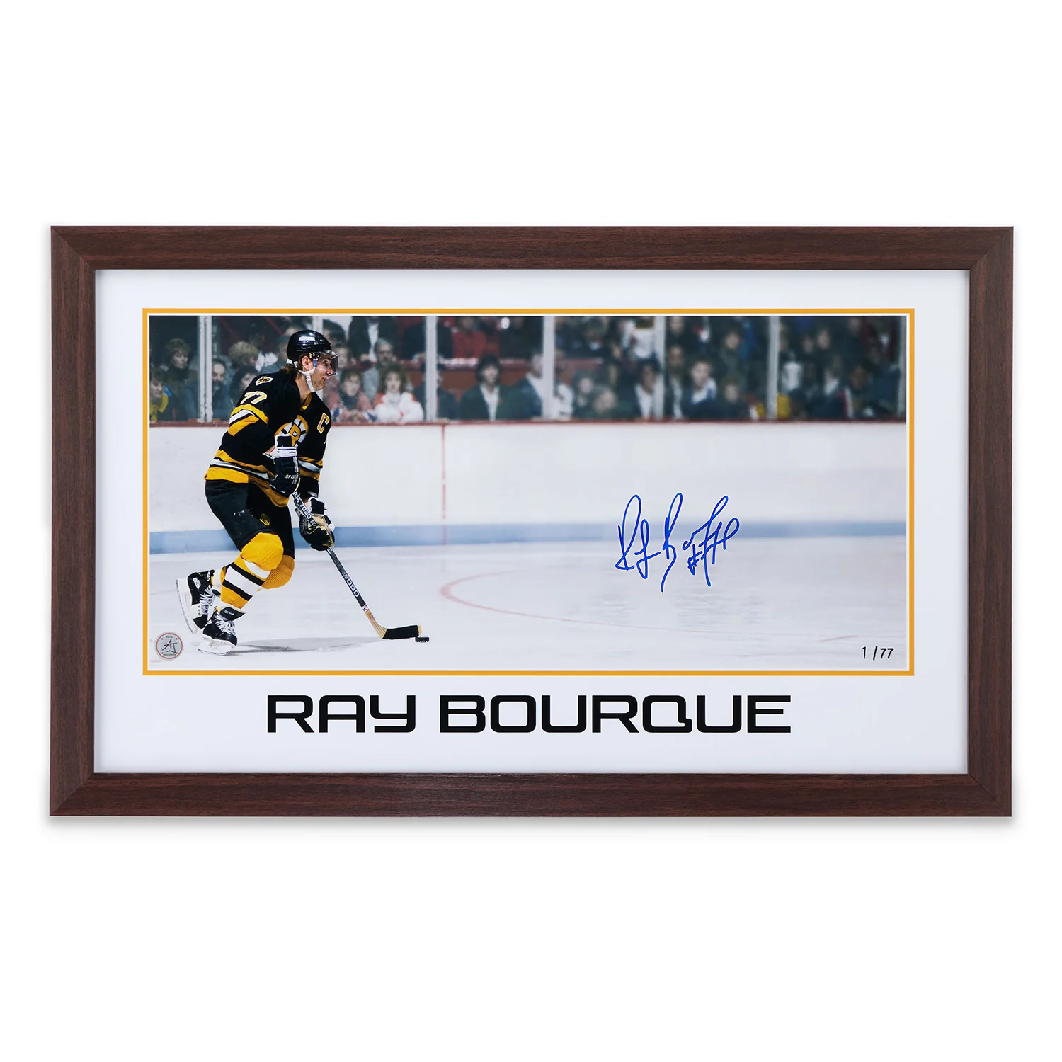 Ray Bourque Boston Bruins Prominent Signature 16x26 Frame #1/77 Ray Bourque Other 16x26-ray-bourque-boston-bruins-prominent-frame, Boston Bruins, supplier stock photo