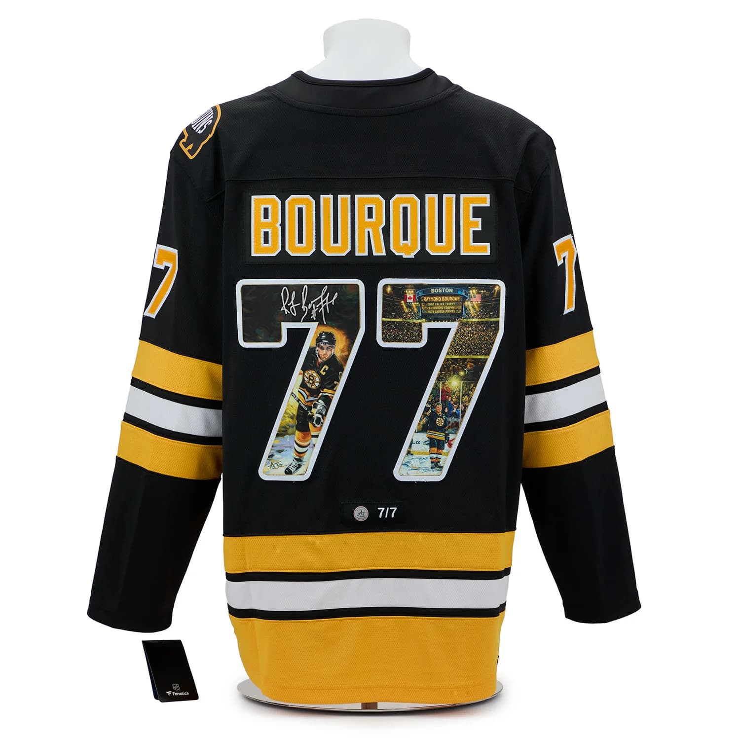 Ray Bourque Autographed Boston Bruins Master Series Art Jersey #7/7 Ray Bourque Jersey ray-bourque-boston-bruins-master-series, Boston Bruins, supplier stock photo