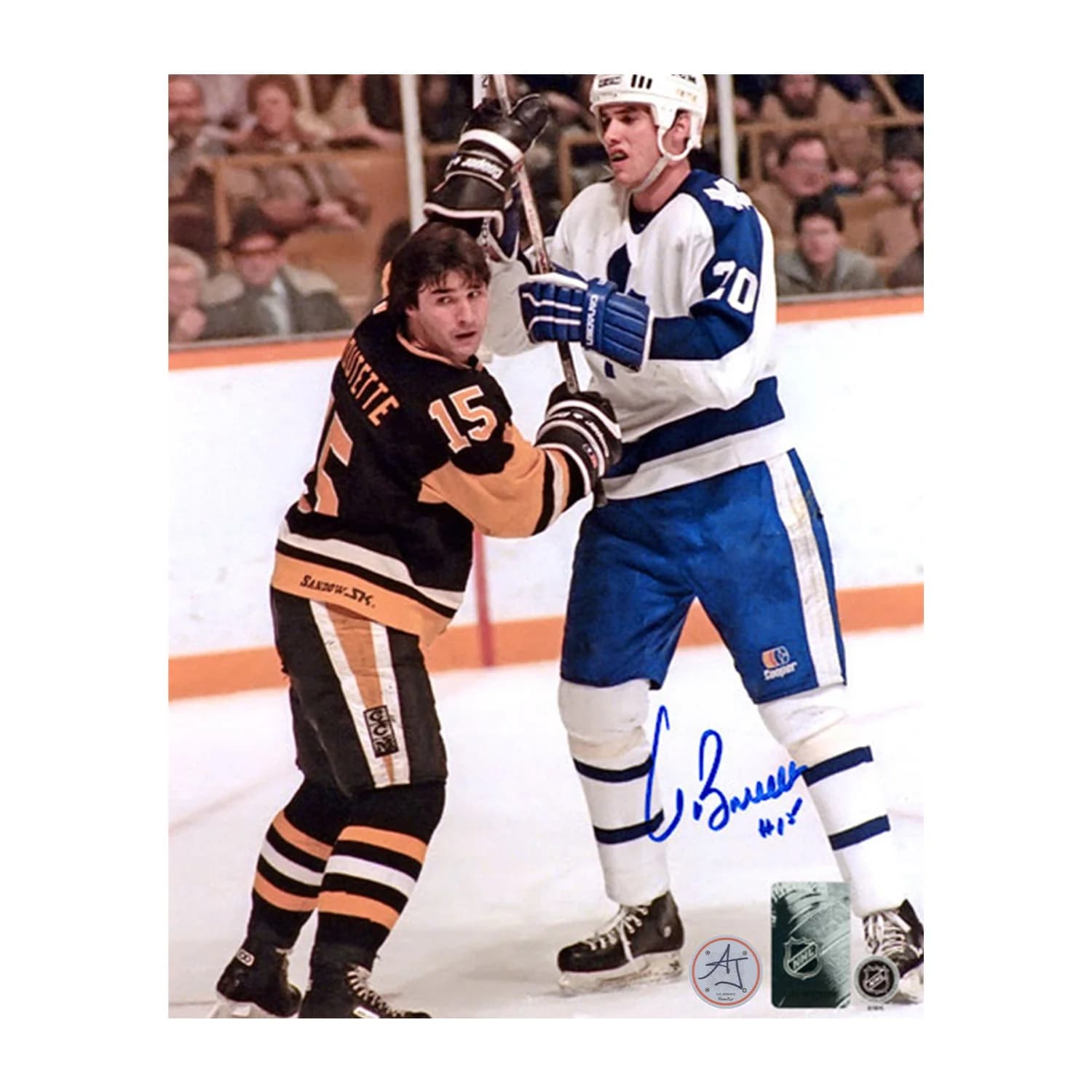 Pat Boutette Autographed Pittsburgh Penguins Hockey 8x10 Photo Pat Boutette Photo 8x10-hockey, Pittsburgh Penguins, supplier stock photo