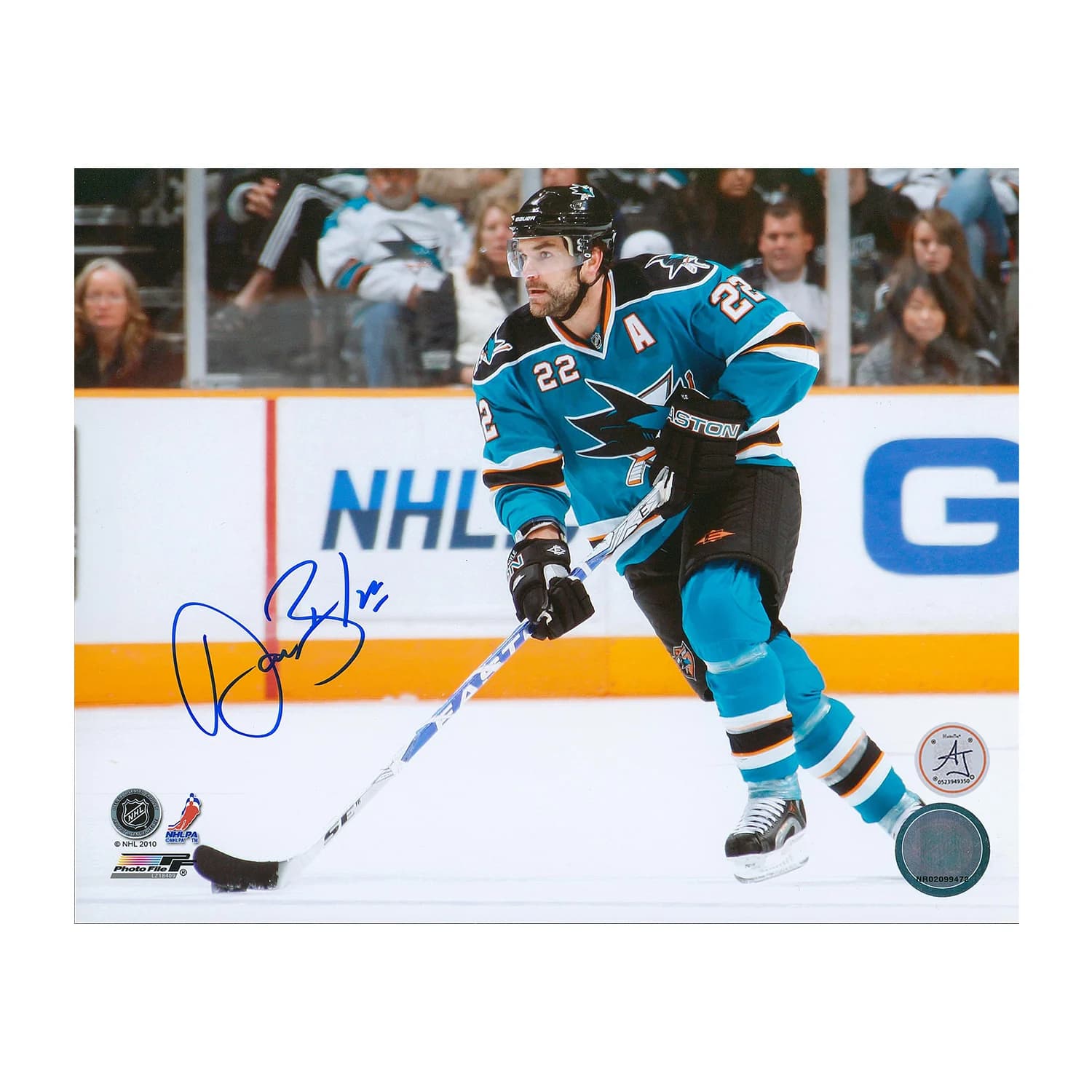 Dan Boyle Signed San Jose Sharks Hockey 8x10 Photo Dan Boyle Photo 8x10-hockey, San Jose Sharks, supplier stock photo