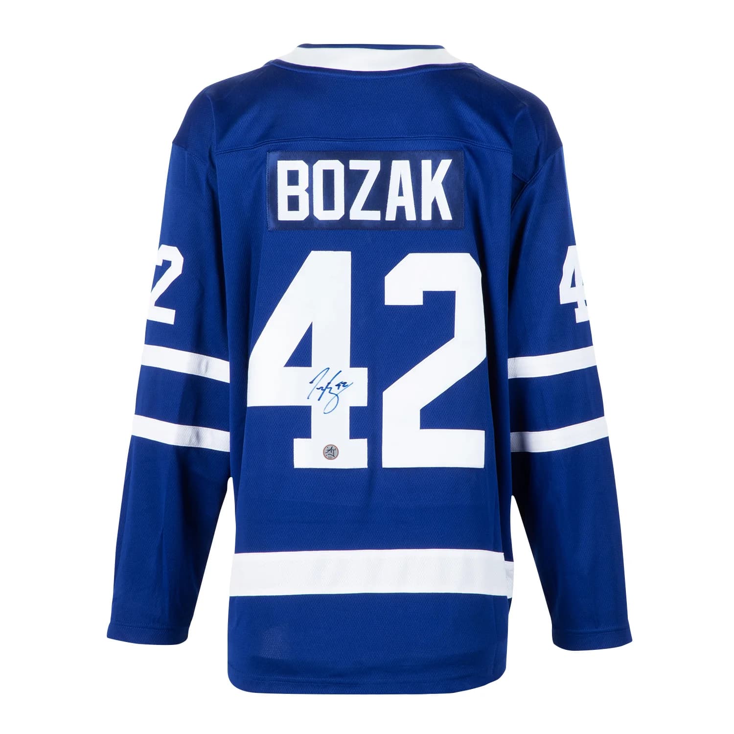 Tyler Bozak Autographed Toronto Maple Leafs Fanatics Breakaway Jersey Tyler Bozak Jersey breakaway, Toronto Maple Leafs, supplier stock photo
