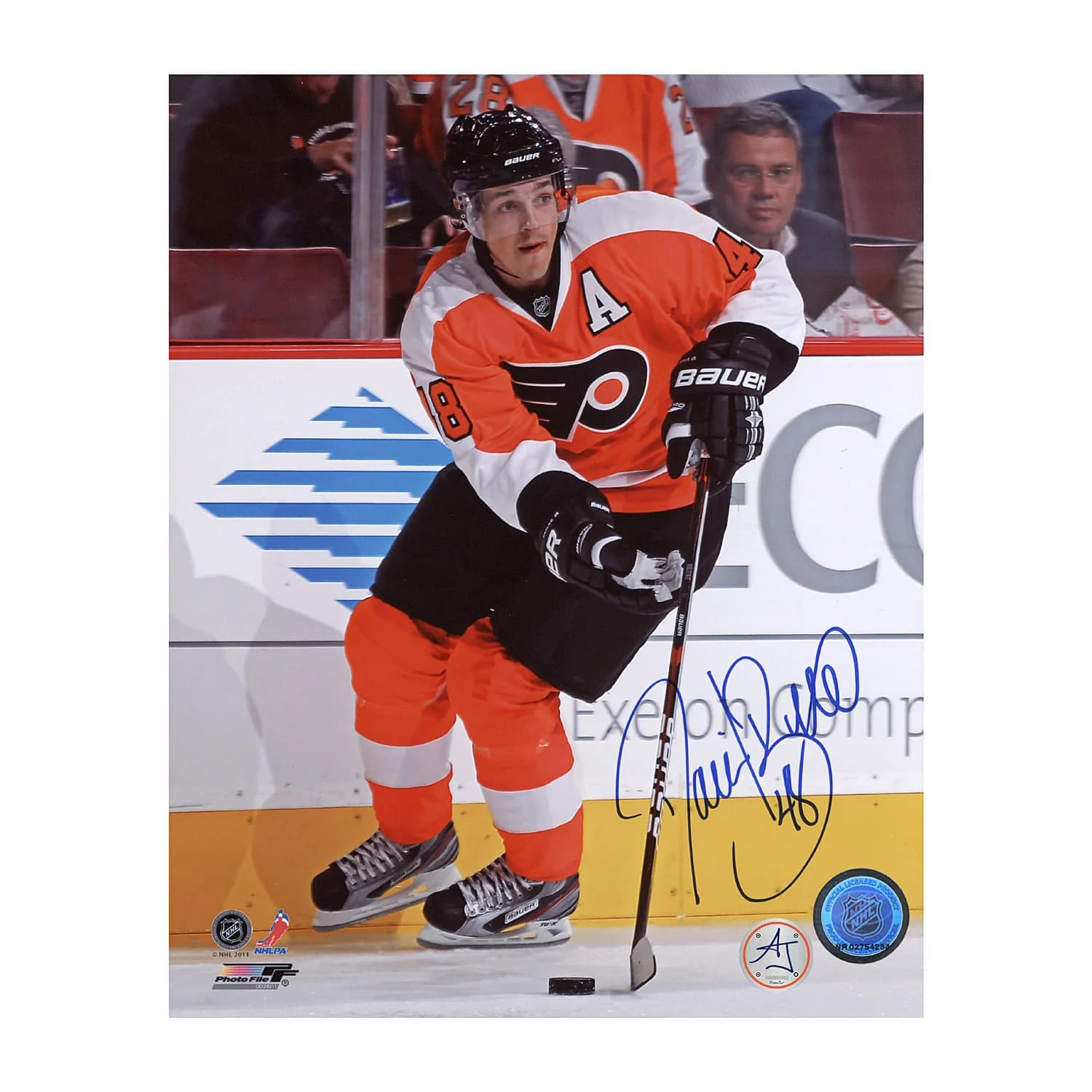 Daniel Briere Autographed Philadelphia Flyers Hockey 8x10 Photo Daniel Briere Photo 8x10-hockey, Philadelphia Flyers, supplier stock photo