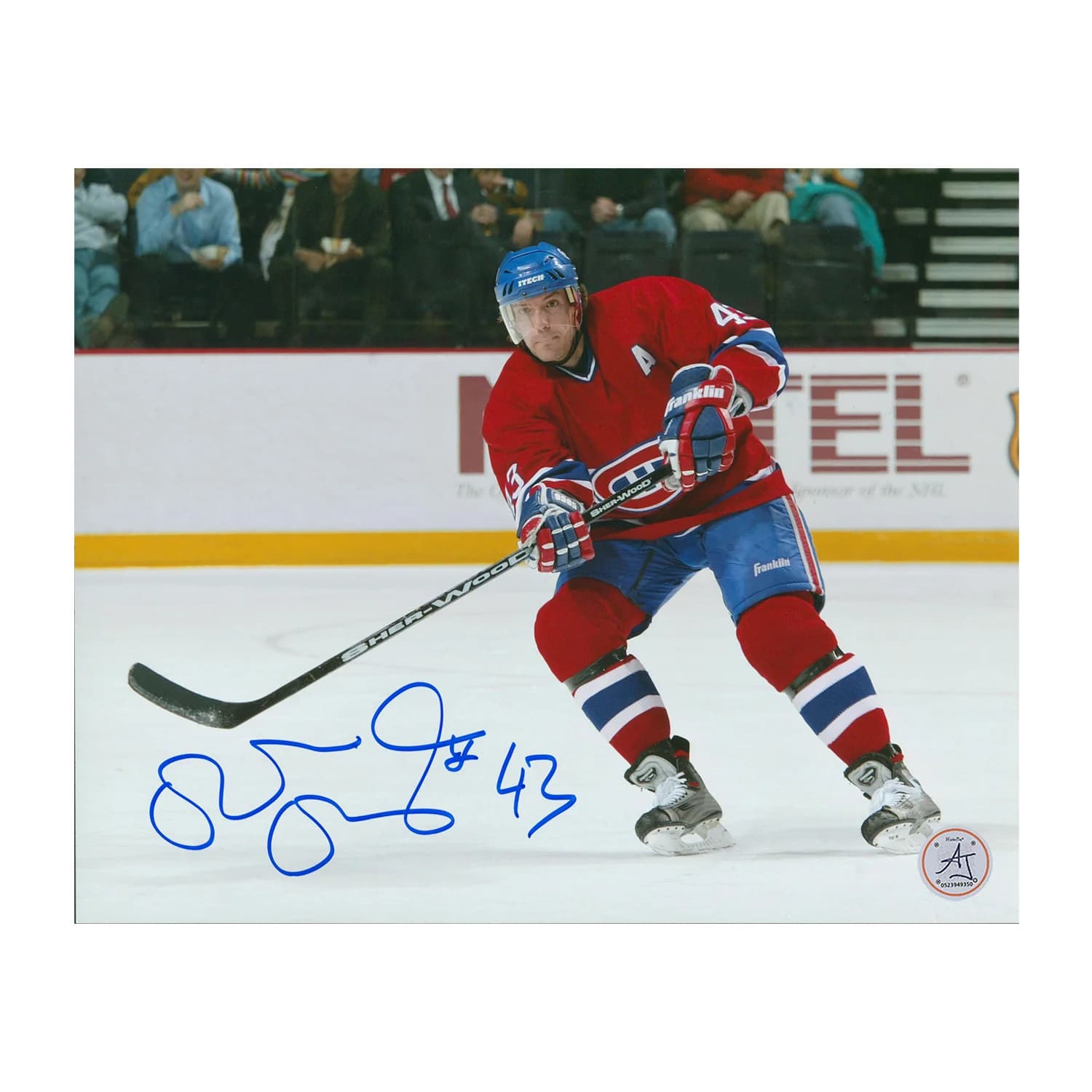 Patrice Brisebois Autographed Montreal Canadiens Hockey 8x10 Photo Patrice Brisebois Photo 8x10-hockey, Montreal Canadiens, supplier stock photo