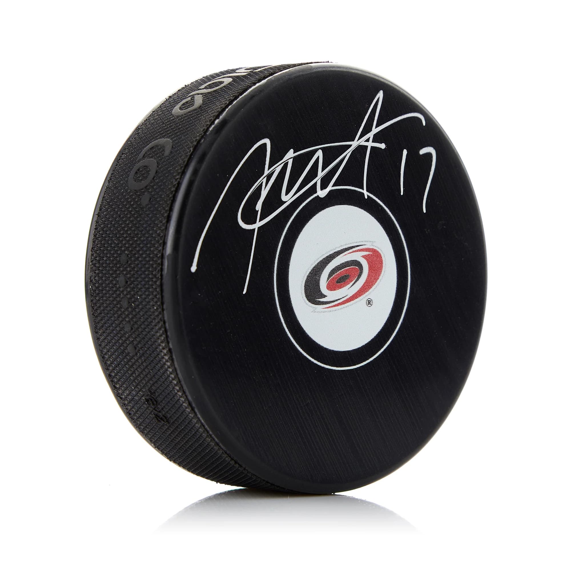 Rod Brind'Amour Autographed Carolina Hurricanes Hockey Puck Rod Brind'Amour Puck hockey, Carolina Hurricanes, supplier stock photo