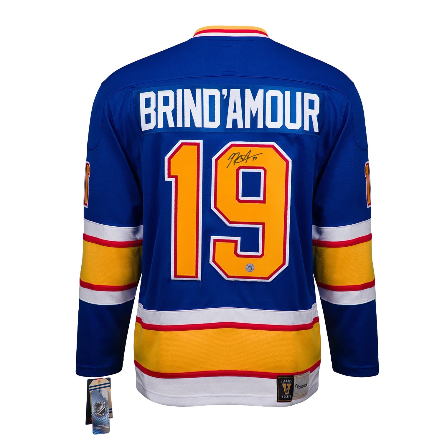 Rod Brind'Amour Autographed St Louis Blues Throwback Breakaway Jersey Rod Brind'Amour Jersey throwback-breakaway, St. Louis Blues, supplier stock photo
