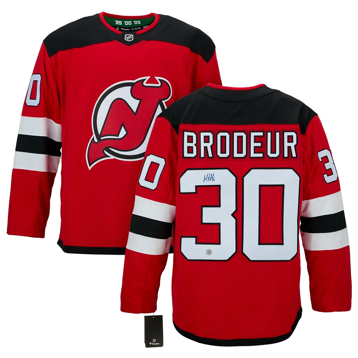 Martin Brodeur Autographed New Jersey Devils Fanatics Breakaway Jersey Martin Brodeur Jersey breakaway, New Jersey Devils, view 3, supplier stock photo