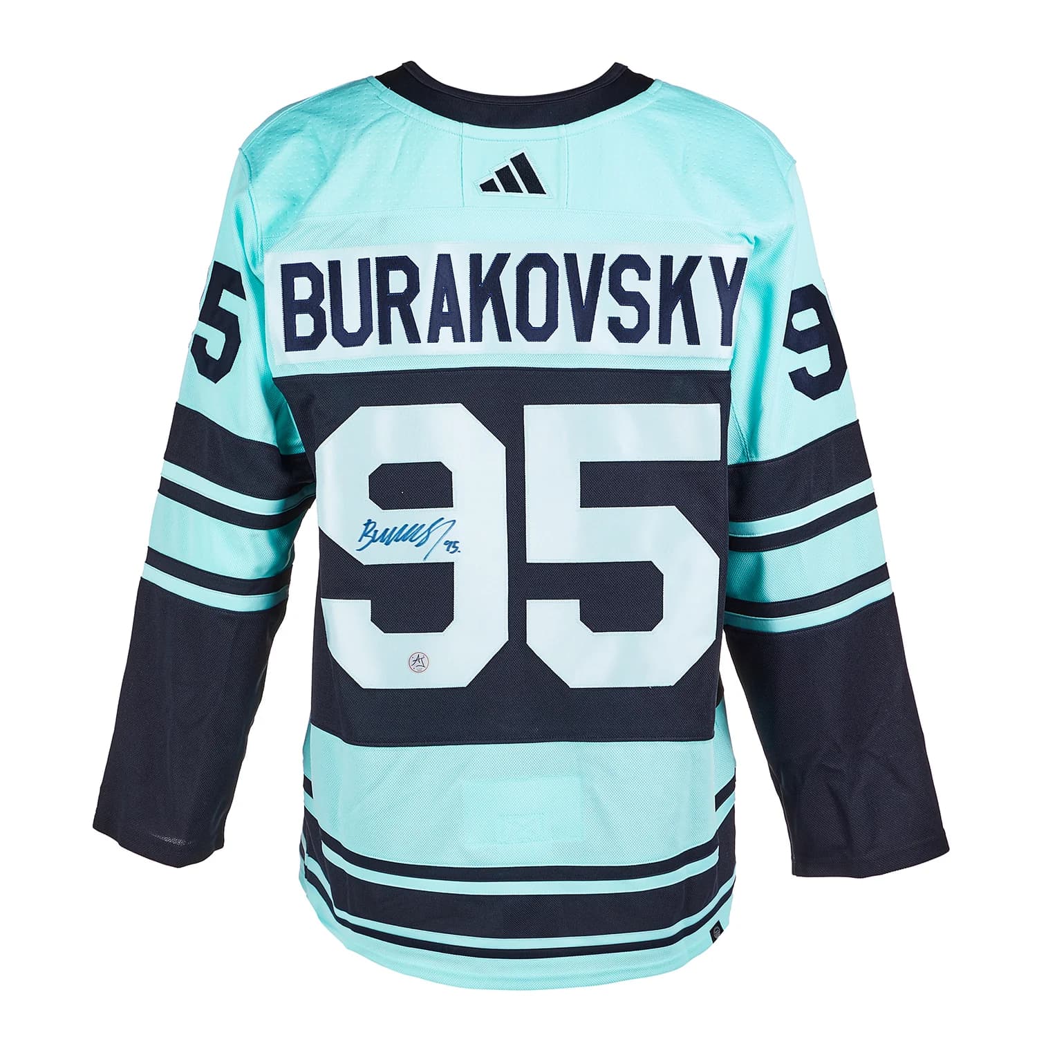 Andre Burakovsky Signed Seattle Kraken Reverse Retro 2.0 adidas Jersey Andre Burakovsky Jersey reverse-retro-2-0-adidas, Seattle Kraken, supplier stock photo