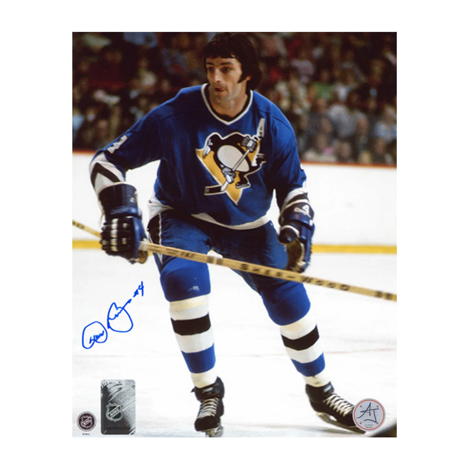 Dave Burrows Autographed Pittsburgh Penguins Hockey 8x10 Photo Dave Burrows Photo 8x10-hockey, Pittsburgh Penguins, supplier stock photo