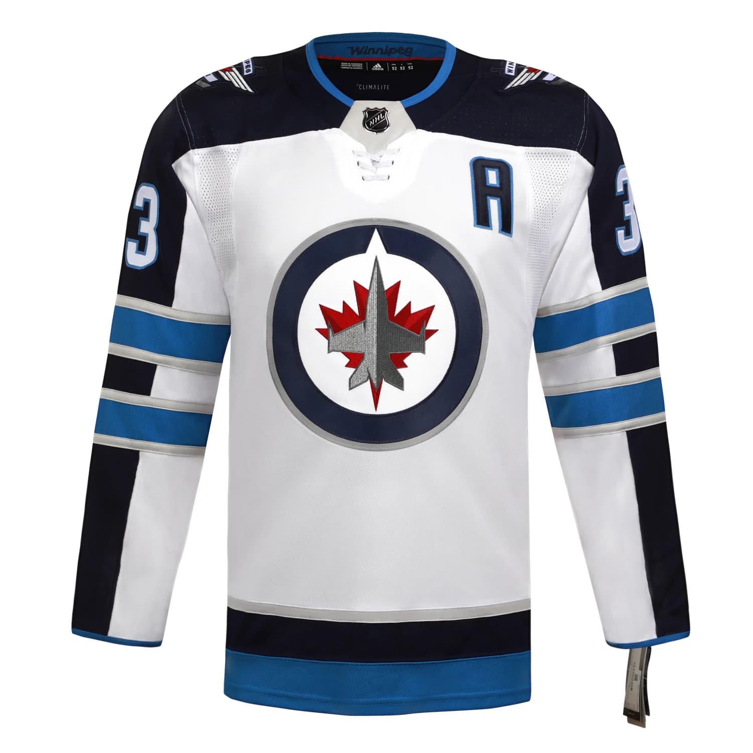 Dustin Byfuglien Autographed Winnipeg Jets White adidas Jersey Dustin Byfuglien Jersey white-adidas, Winnipeg Jets, view 2, supplier stock photo