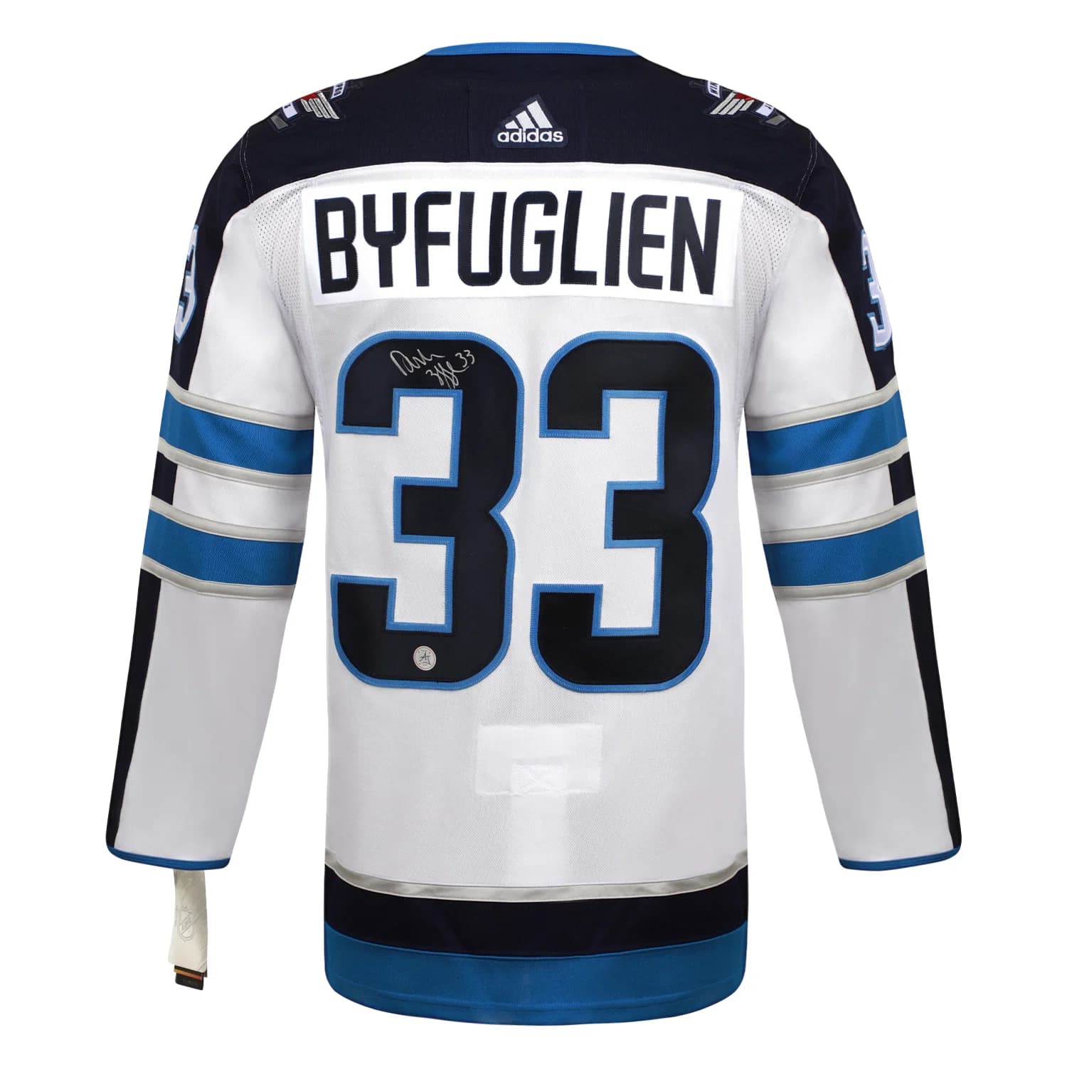 Dustin Byfuglien Autographed Winnipeg Jets White adidas Jersey Dustin Byfuglien Jersey white-adidas, Winnipeg Jets, supplier stock photo