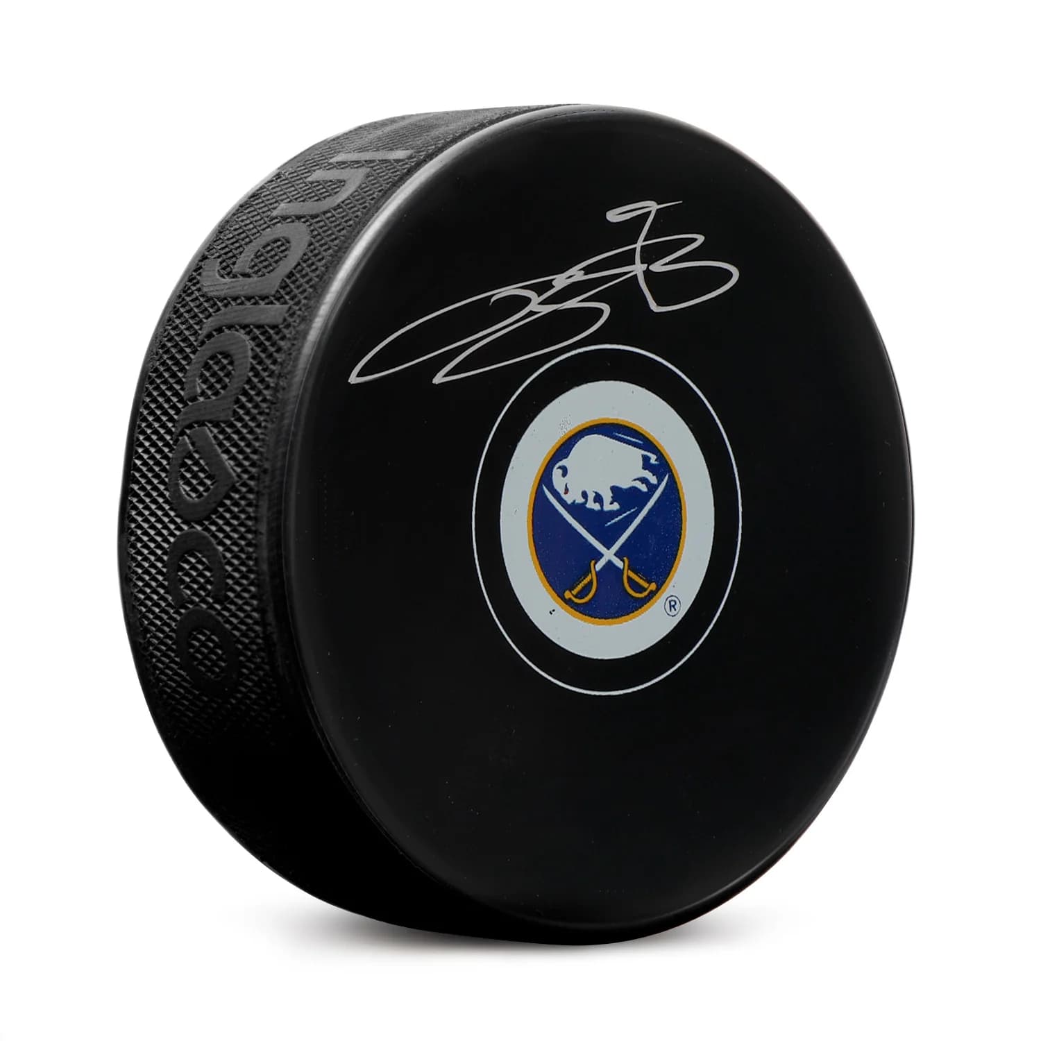 Bowen Byram Autographed Buffalo Sabres Hockey Puck Bowen Byram Puck hockey, Buffalo Sabres, supplier stock photo