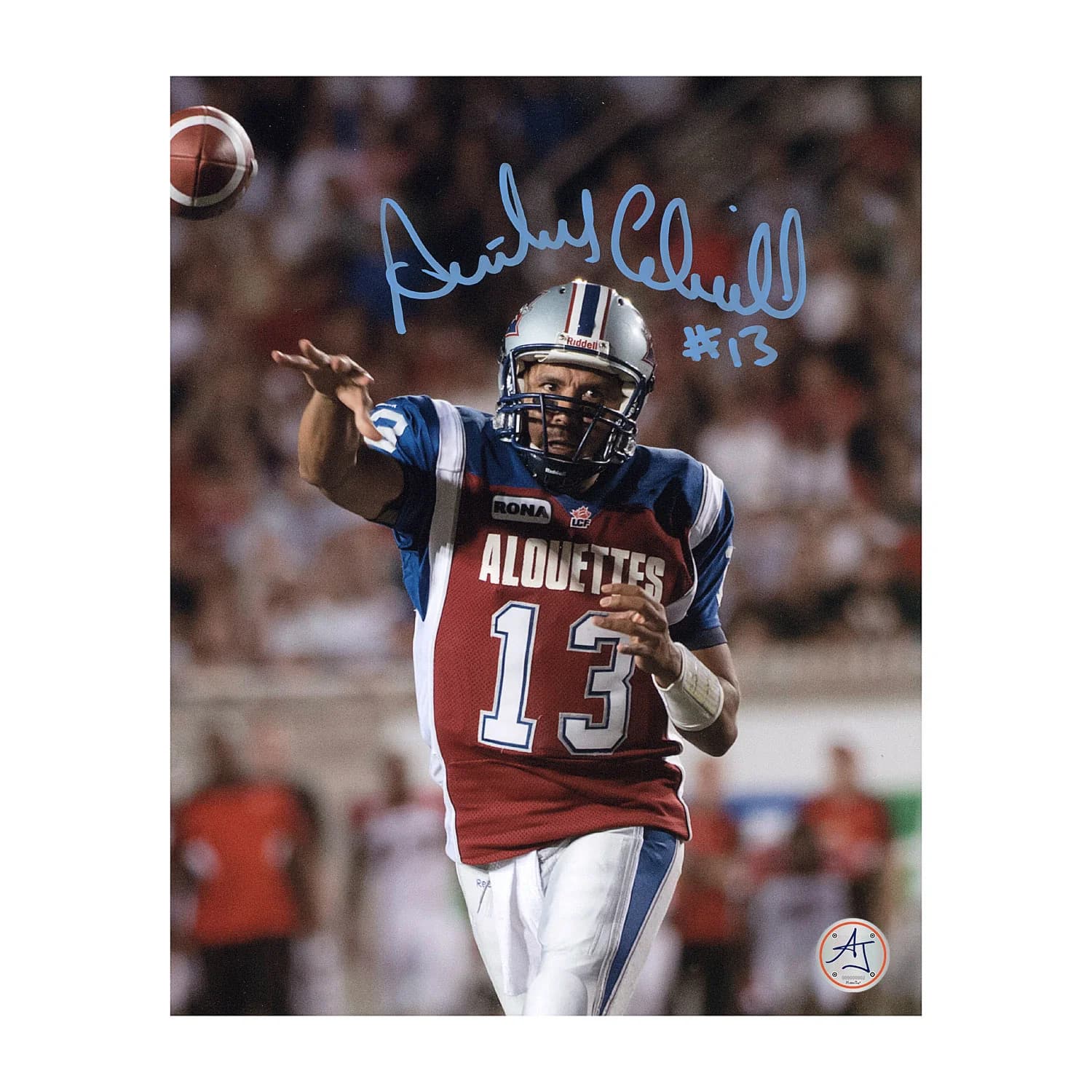 Anthony Calvillo Signed Montreal Alouettes Quarterback 8x10 Photo Anthony Calvillo Photo 8x10-montreal-alouettes-quarterback, supplier stock photo
