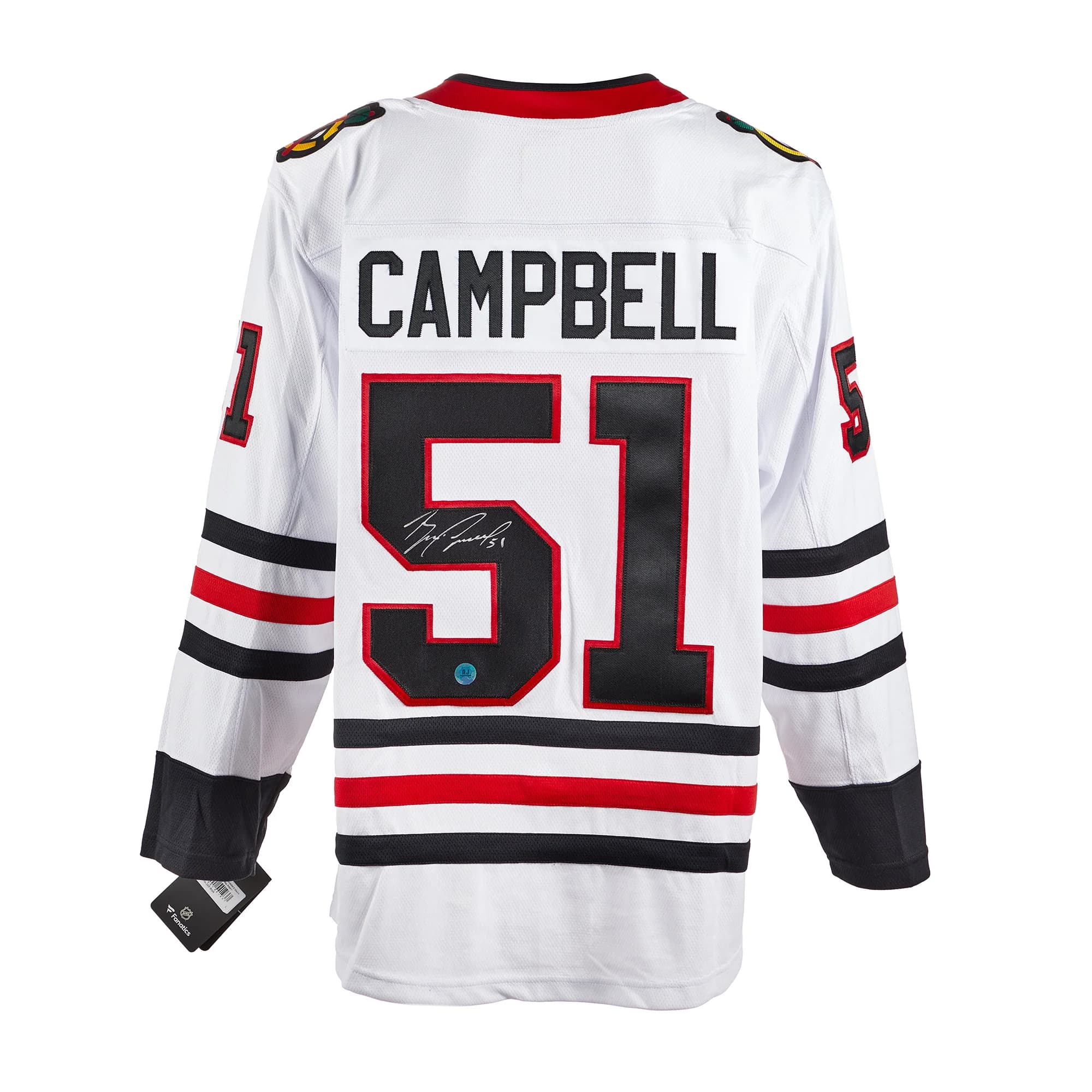 Brian Campbell Signed Chicago Blackhawks White Fanatics Breakaway Jersey Brian Campbell Jersey white-breakaway, Chicago Blackhawks, supplier stock photo