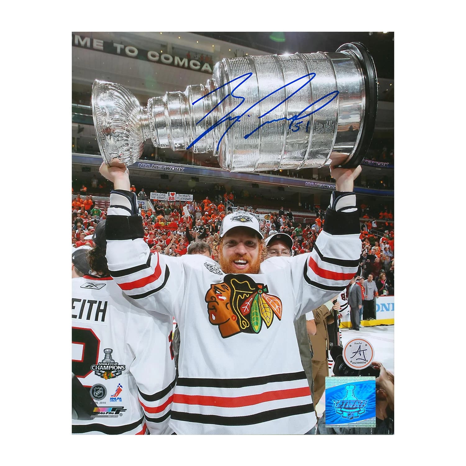 Brian Campbell Autographed Chicago Blackhawks 2010 Stanley Cup 8x10 Photo Brian Campbell Photo 8x10-2010-stanley-cup, Chicago Blackhawks, supplier stock photo