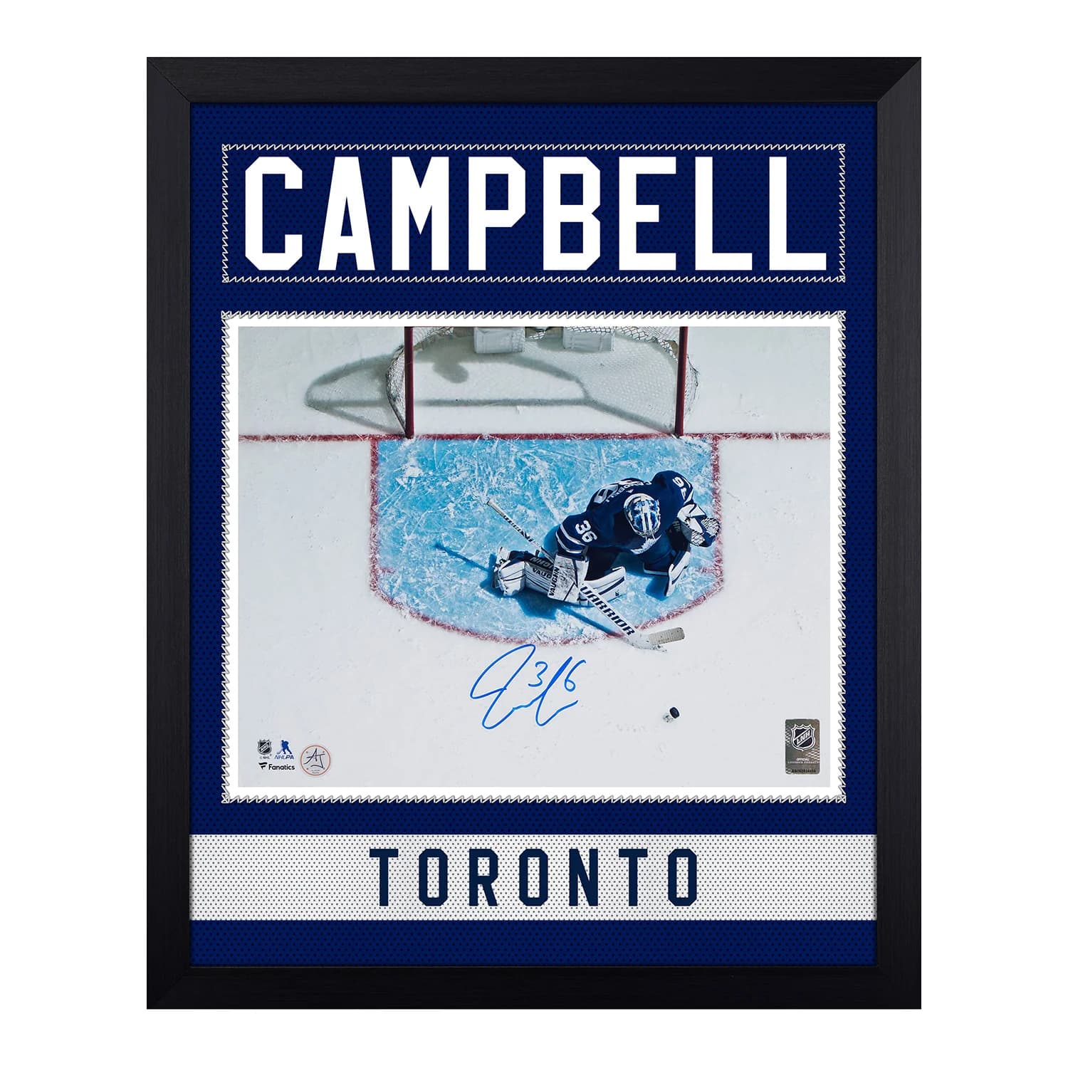 Jack Campbell Autographed Toronto Maple Leafs Uniform Graphic 19x23 Frame Jack Campbell Jersey 19x23-jack-campbell-toronto-maple-leafs-uniform, Toronto Maple Leafs, supplier stock photo