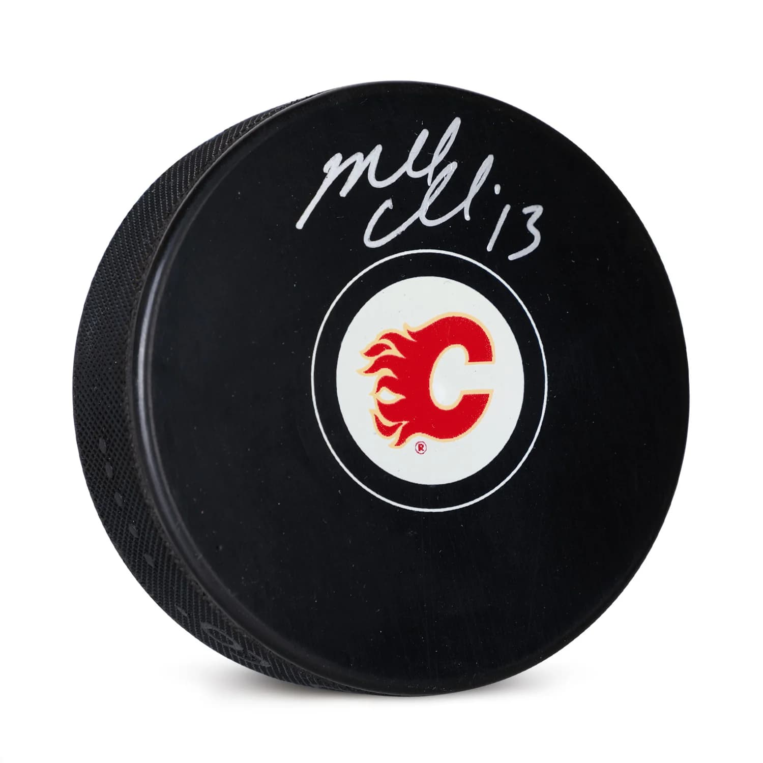 Mike Cammalleri Autographed Calgary Flames Hockey Puck Mike Cammalleri Puck hockey, Calgary Flames, supplier stock photo