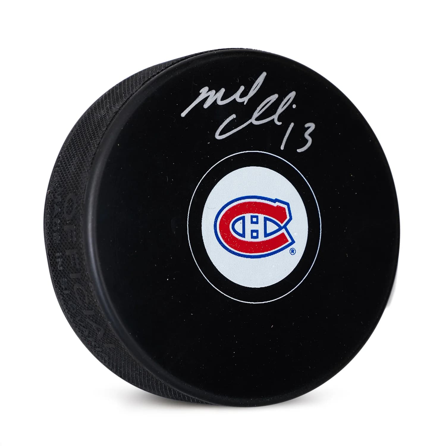 Mike Cammalleri Autographed Montreal Canadiens Hockey Puck Mike Cammalleri Puck hockey, Montreal Canadiens, supplier stock photo