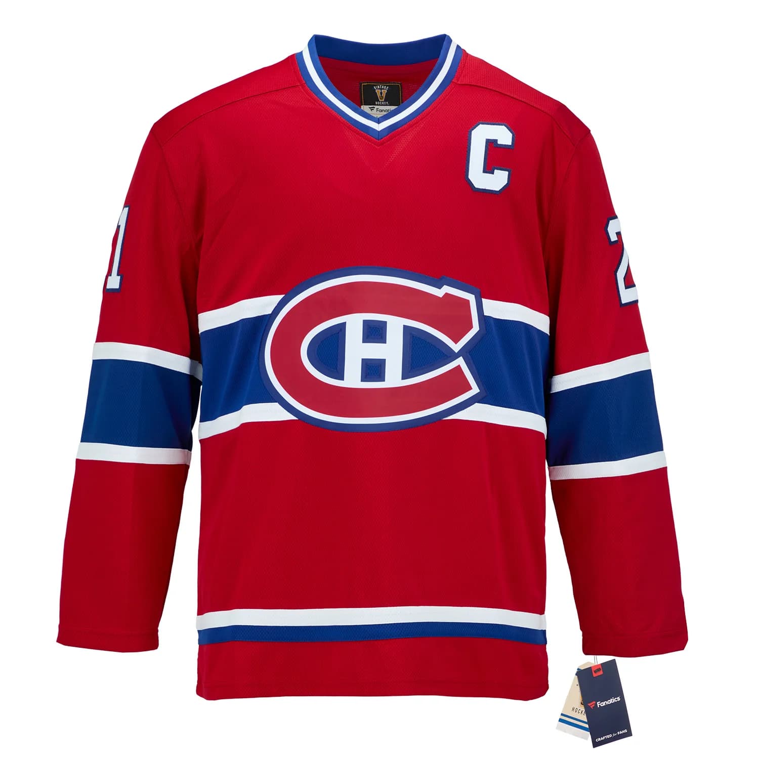 Guy Carbonneau Autographed Montreal Canadiens Fanatics Throwback Jersey Guy Carbonneau Jersey guy-carbonneau-throwback, Montreal Canadiens, view 2, supplier stock photo