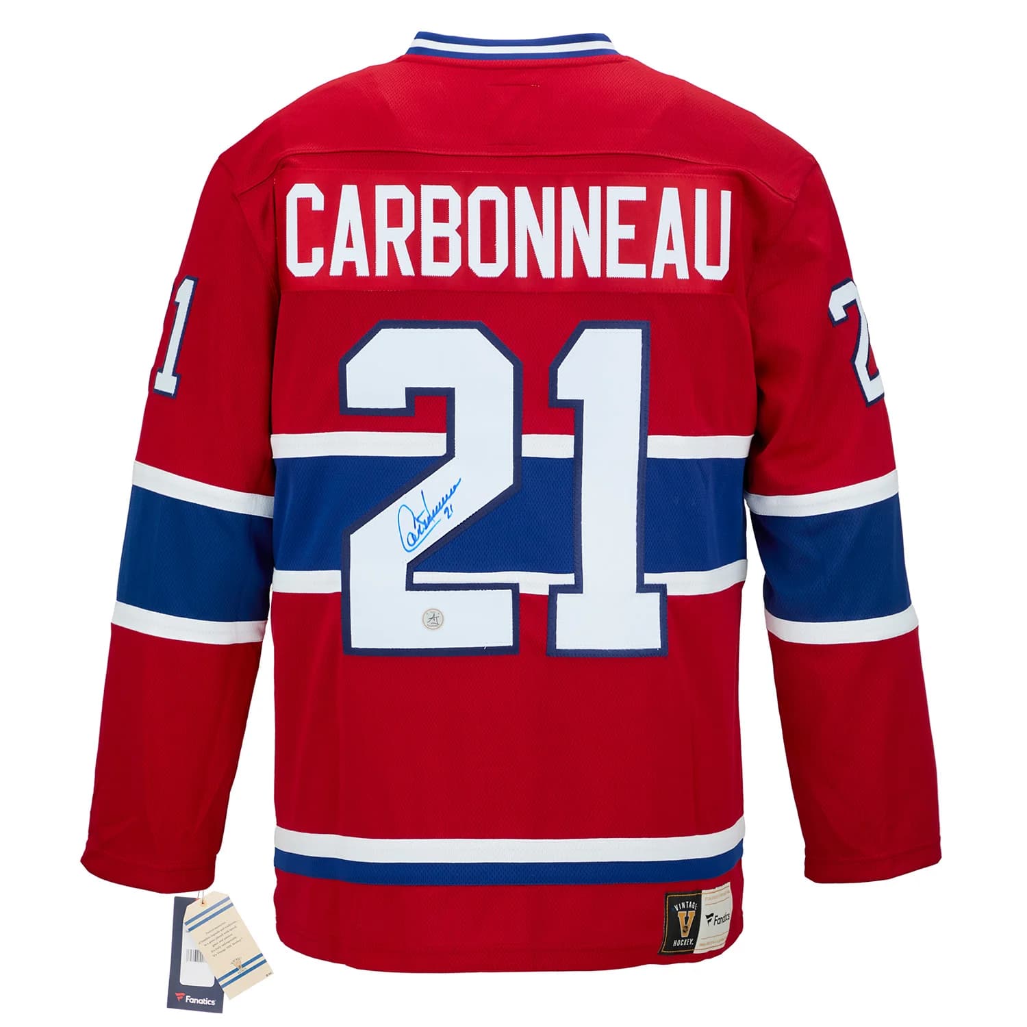 Guy Carbonneau Autographed Montreal Canadiens Fanatics Throwback Jersey Guy Carbonneau Jersey guy-carbonneau-throwback, Montreal Canadiens, supplier stock photo