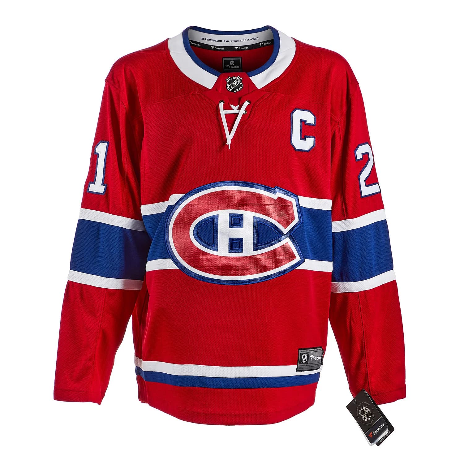 Guy Carbonneau Autographed Montreal Canadiens Fanatics Breakaway Jersey Guy Carbonneau Jersey guy-carbonneau-breakaway, Montreal Canadiens, view 2, supplier stock photo