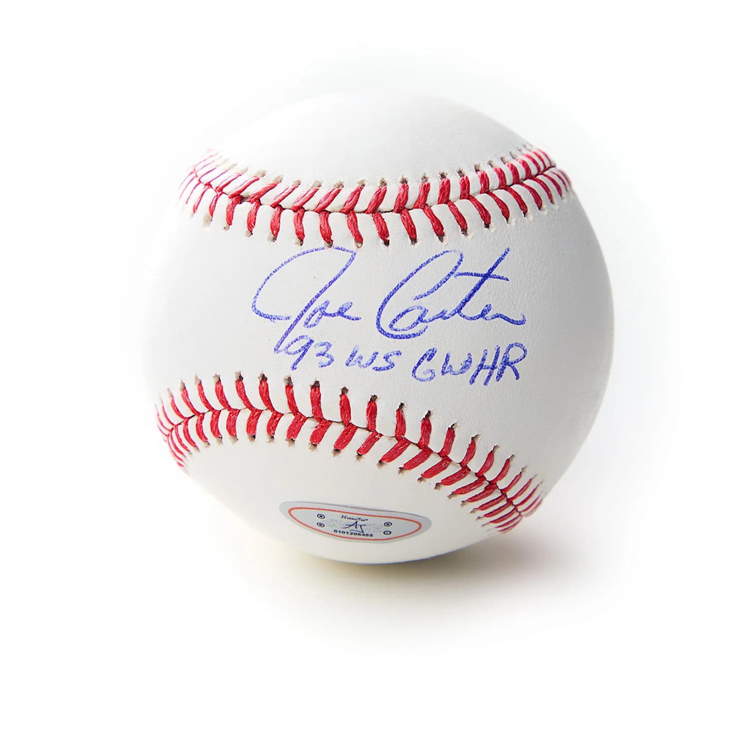 Joe Carter Signed Rawlings Official Major League Baseball with WS Home Run Note Joe Carter Ball joe-carter-rawlings-major-league-baseball, supplier stock photo