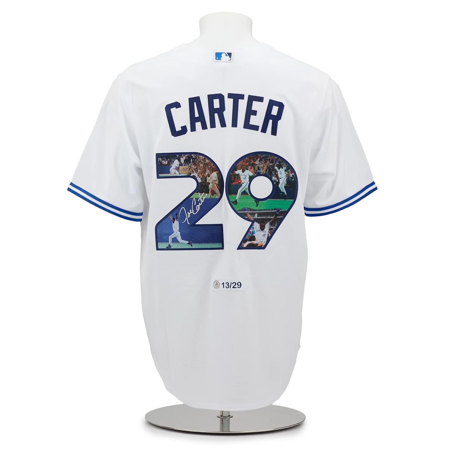 Joe Carter Signed Toronto Blue Jays World Series Home Run Art Jersey #13/29 Joe Carter Jersey joe-carter-toronto-blue-jays-world, supplier stock photo