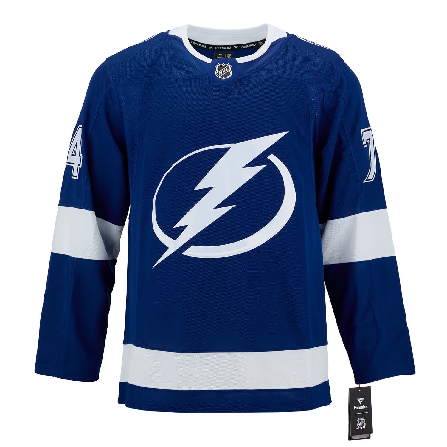 John Carlson Autographed Tampa Bay Lightning Fanatics Premium Jersey John Carlson Jersey john-carlson-tampa-bay-lightning-premium, Tampa Bay Lightning, view 2, supplier stock photo