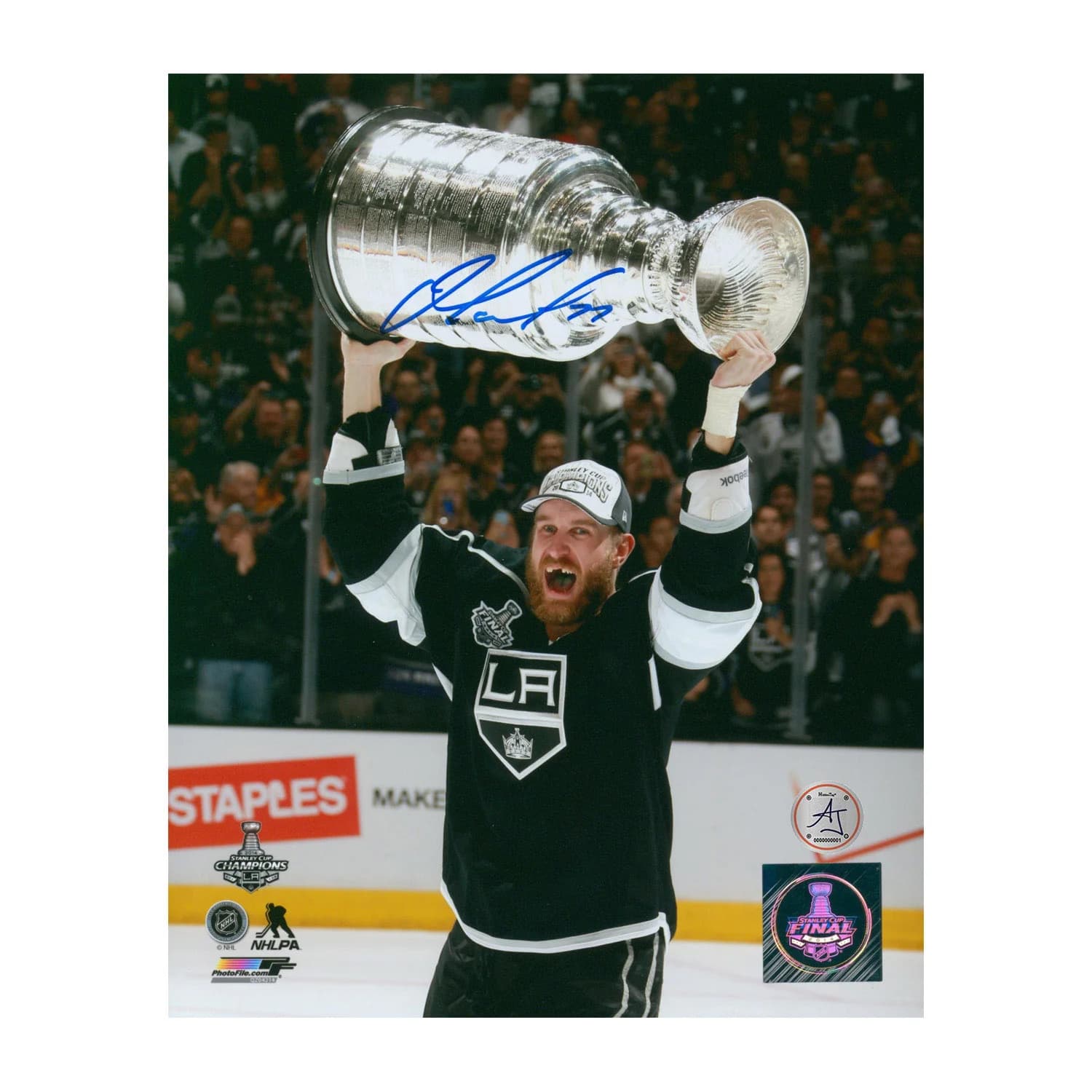 Jeff Carter Autographed Los Angeles Kings 2014 Stanley Cup 8x10 Photo Jeff Carter Photo 8x10-2014-stanley-cup, Los Angeles Kings, supplier stock photo