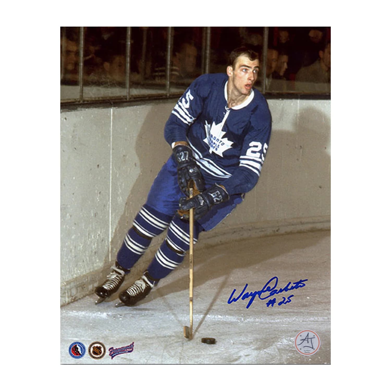 Wayne Carleton Autographed Toronto Maple Leafs Game Action 8x10 Photo Wayne Carleton Photo 8x10-game-action, Toronto Maple Leafs, supplier stock photo