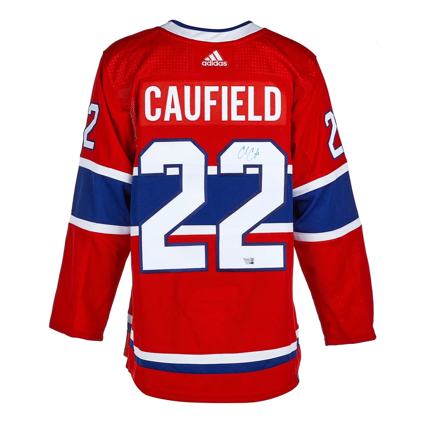 Cole Caufield Autographed Montreal Canadiens adidas Jersey Cole Caufield Jersey adidas, Montreal Canadiens, supplier stock photo