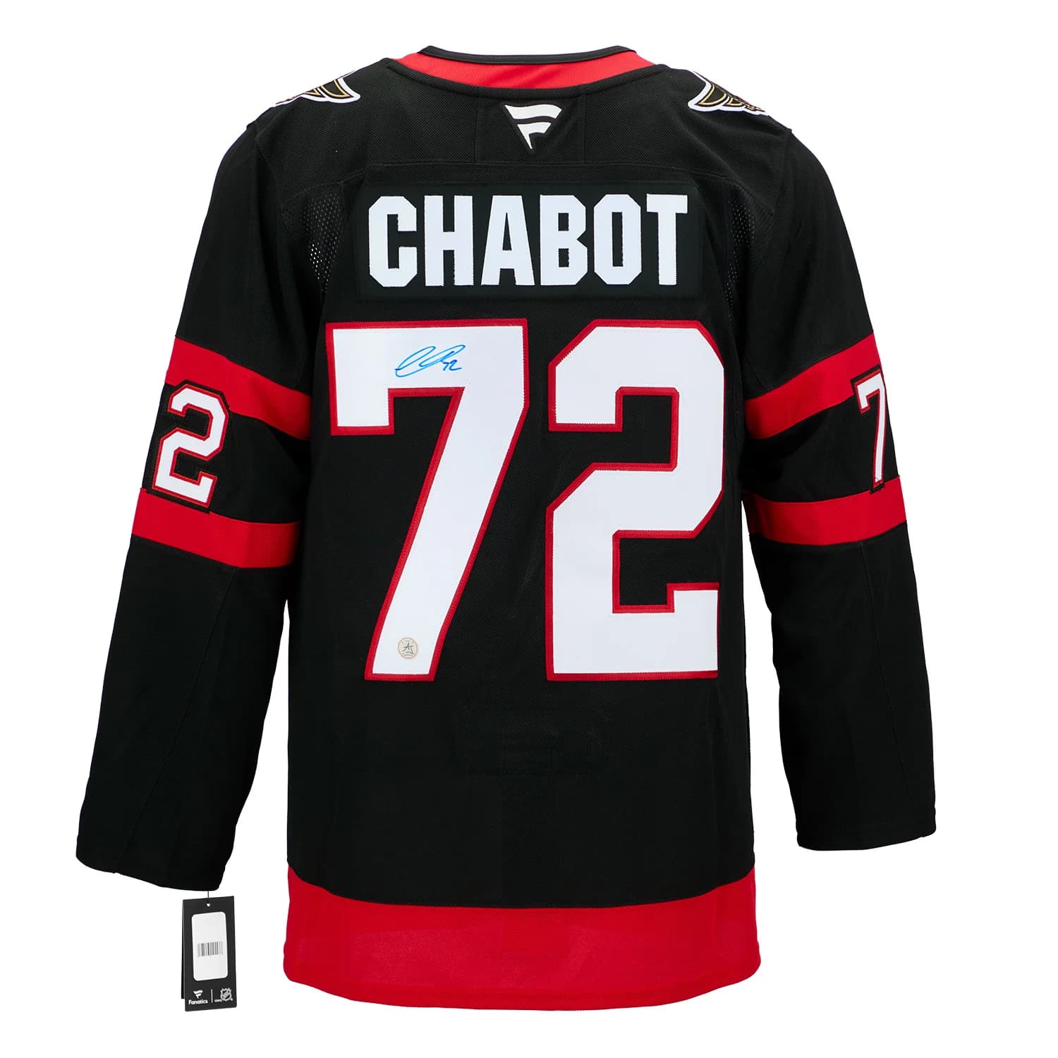 Thomas Chabot Autographed Ottawa Senators Fanatics Premium Jersey Thomas Chabot Jersey premium, Ottawa Senators, supplier stock photo