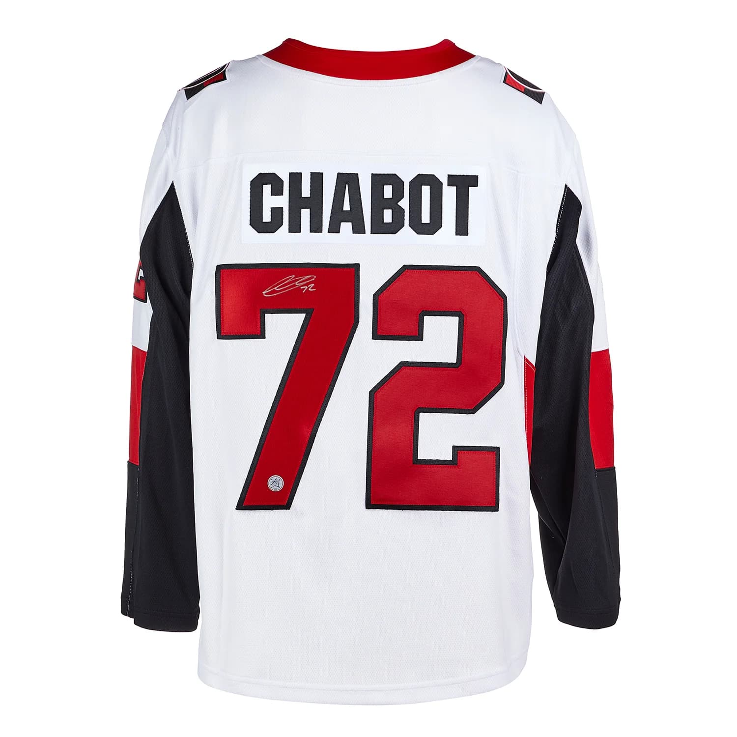 Thomas Chabot Signed Ottawa Senators Fanatics Breakaway Jersey Thomas Chabot Jersey breakaway, Ottawa Senators, supplier stock photo