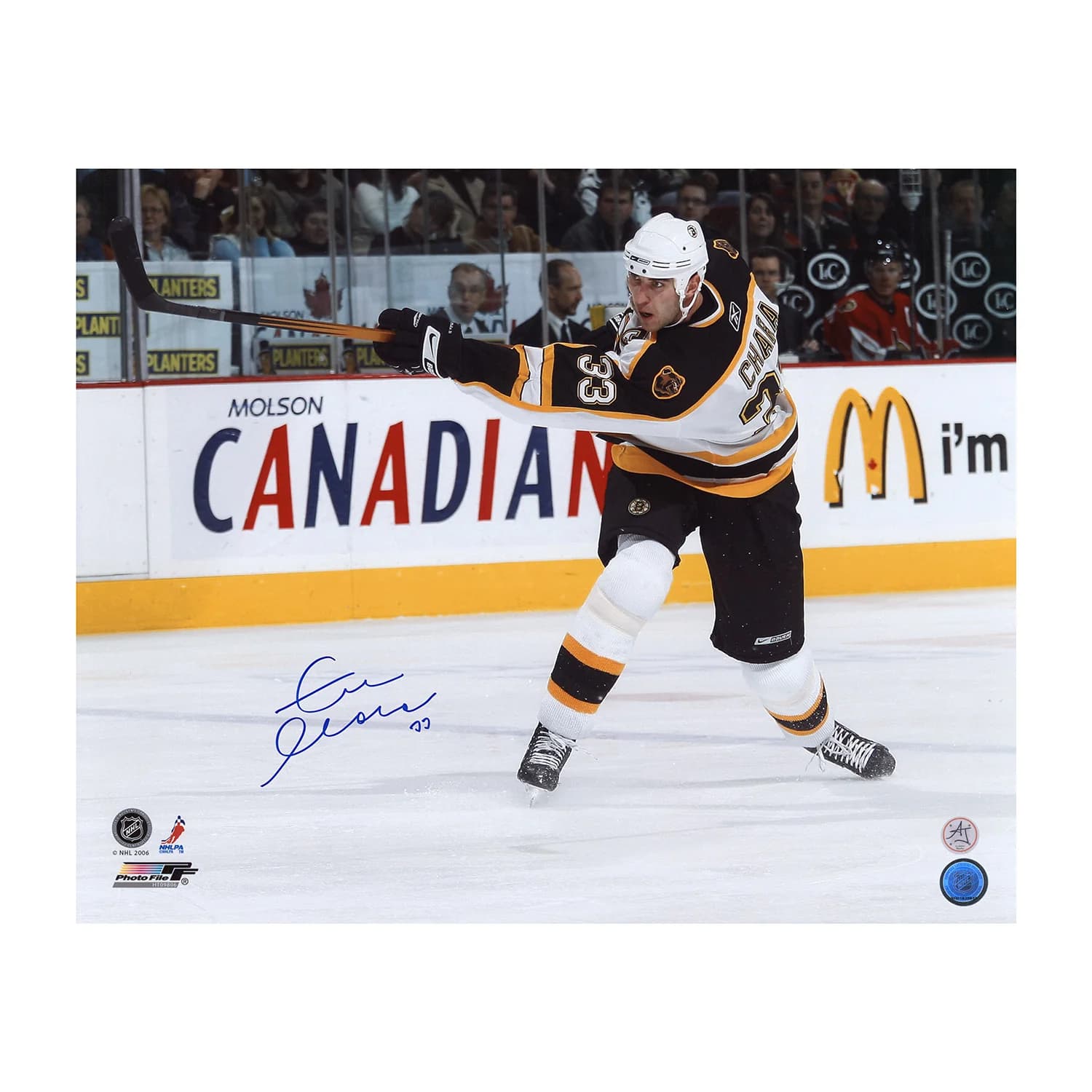 Zdeno Chara Signed Boston Bruins Point Shot 16x20 Photo Zdeno Chara Photo 16x20-point-shot, Boston Bruins, supplier stock photo