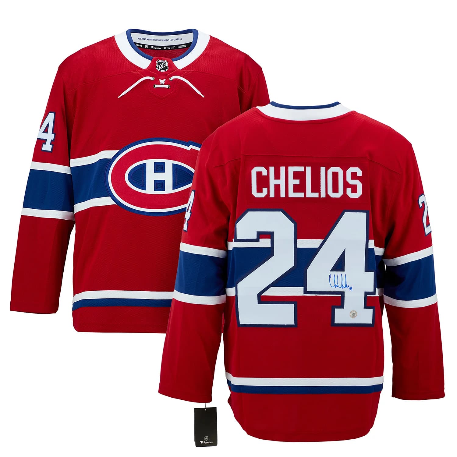 Chris Chelios Signed Montreal Canadiens Fanatics Breakaway Jersey Chris Chelios Jersey breakaway, Montreal Canadiens, view 3, supplier stock photo