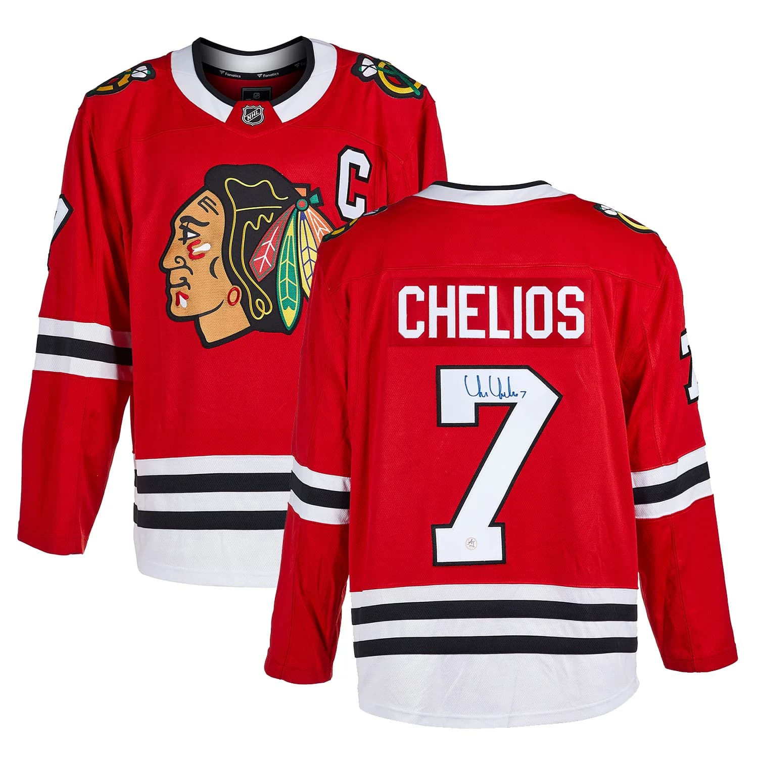 Chris Chelios Autographed Chicago Blackhawks Fanatics Breakaway Jersey Chris Chelios Jersey breakaway, Chicago Blackhawks, view 3, supplier stock photo