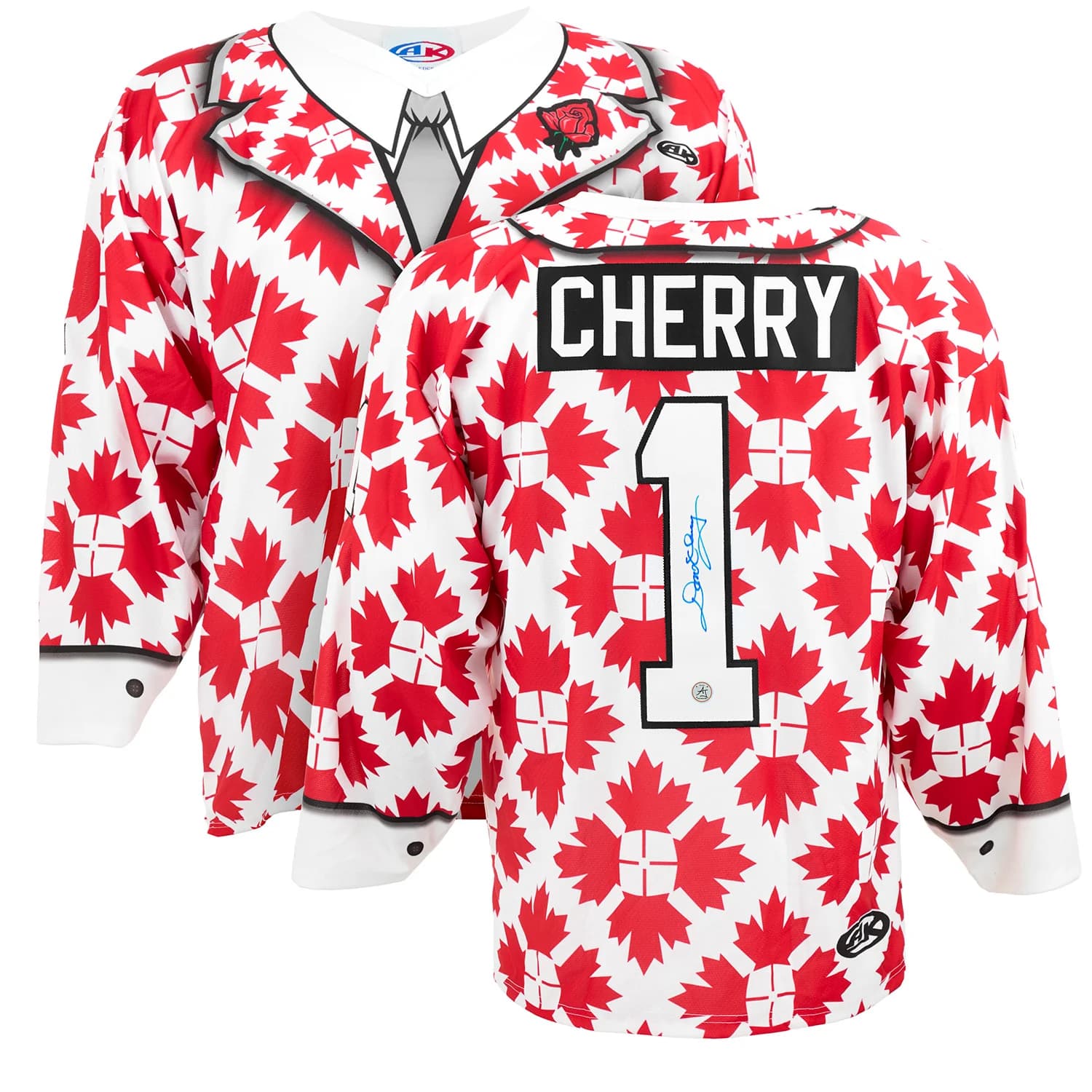Don Cherry Autographed Canada Maple Leaf Custom Suit Jacket Jersey Don Cherry Jersey canada-maple-leaf-suit-jacket, supplier stock photo