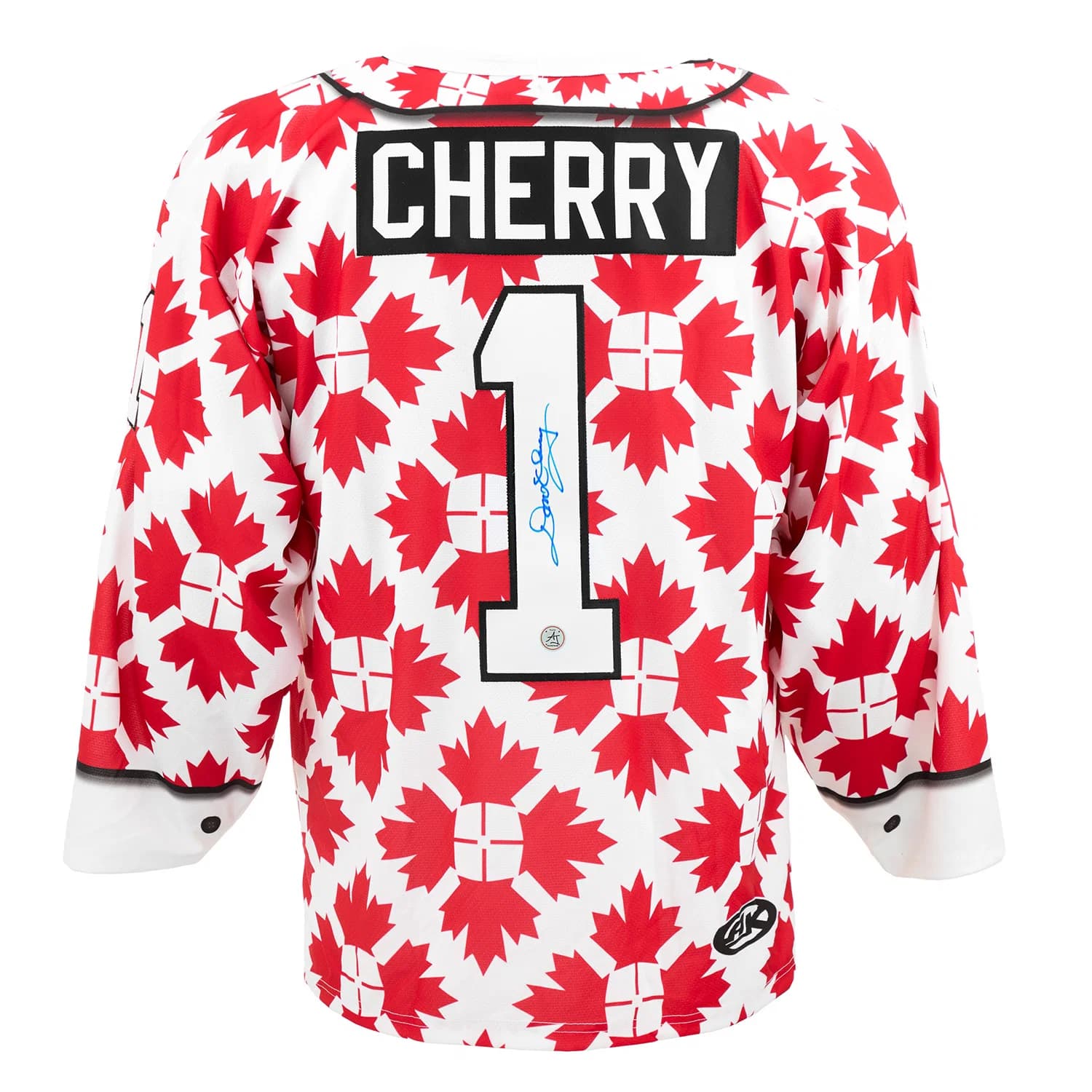 Don Cherry Autographed Canada Maple Leaf Custom Suit Jacket Jersey Don Cherry Jersey canada-maple-leaf-suit-jacket, view 3, supplier stock photo