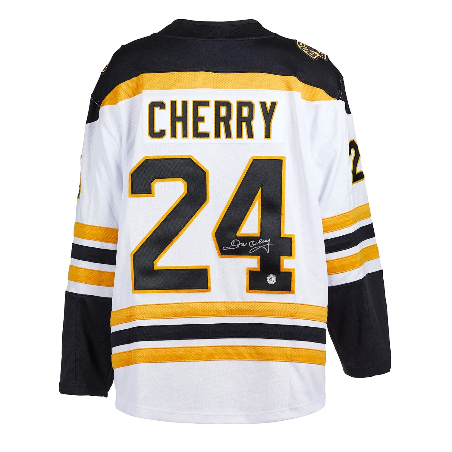 Don Cherry Signed Boston Bruins White Fanatics Breakaway Jersey Don Cherry Jersey white-breakaway, Boston Bruins, supplier stock photo