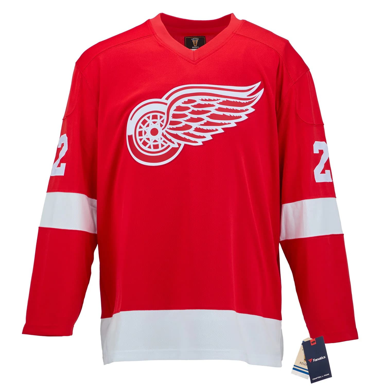 Dino Ciccarelli Signed Detroit Red Wings Throwback Breakaway Jersey Dino Ciccarelli Jersey throwback-breakaway, Detroit Red Wings, view 2, supplier stock photo