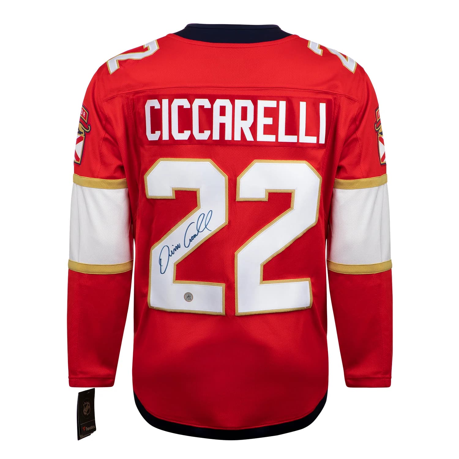 Dino Ciccarelli Autographed Florida Panthers Red Fanatics Breakaway Jersey Dino Ciccarelli Jersey red-breakaway, Florida Panthers, supplier stock photo