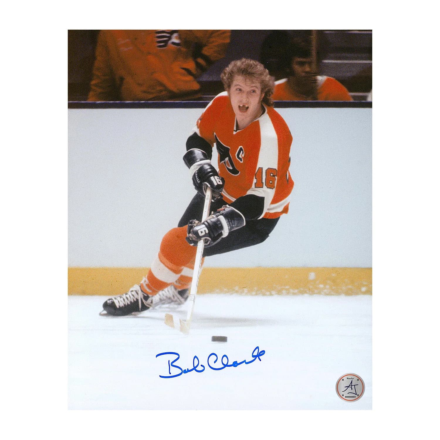 Bobby Clarke Autographed Philadelphia Flyers Captain 8x10 Photo Bobby Clarke Photo 8x10-captain, Philadelphia Flyers, supplier stock photo
